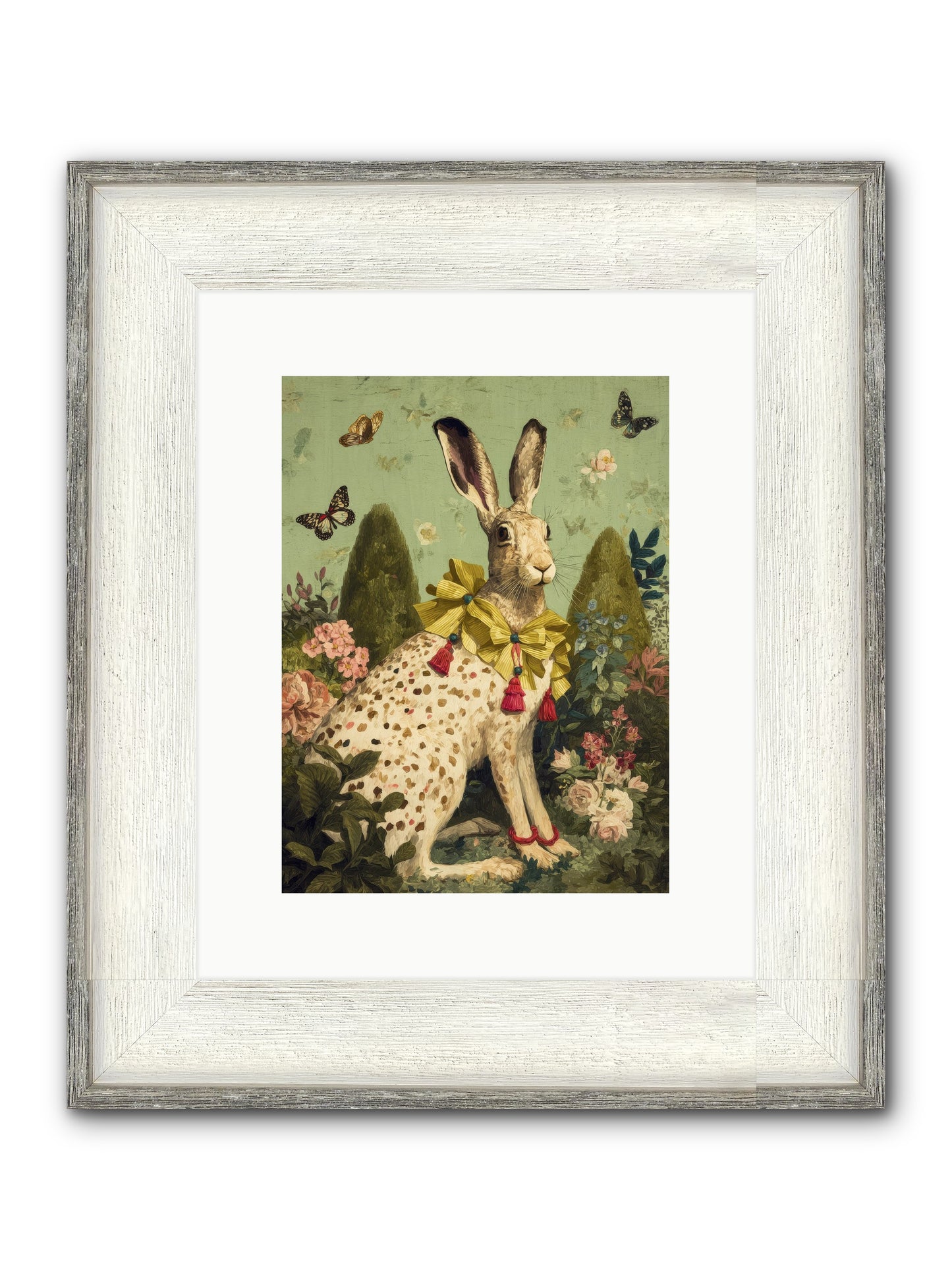Mossbound Reverie No.1 Framed Print - Driftwood White 9x12