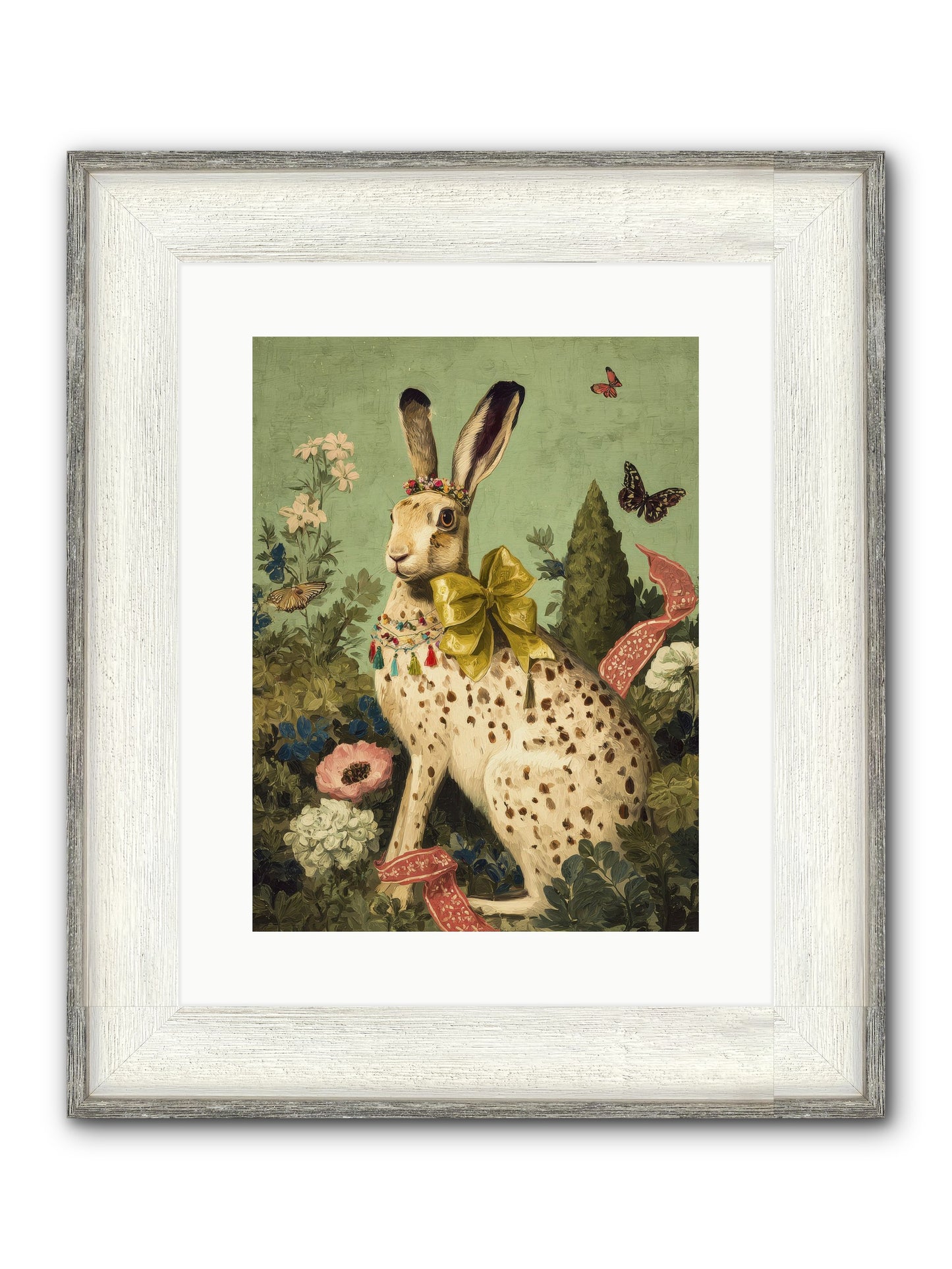 Mossbound Reverie No.2 Framed Print - Driftwood White 12x16