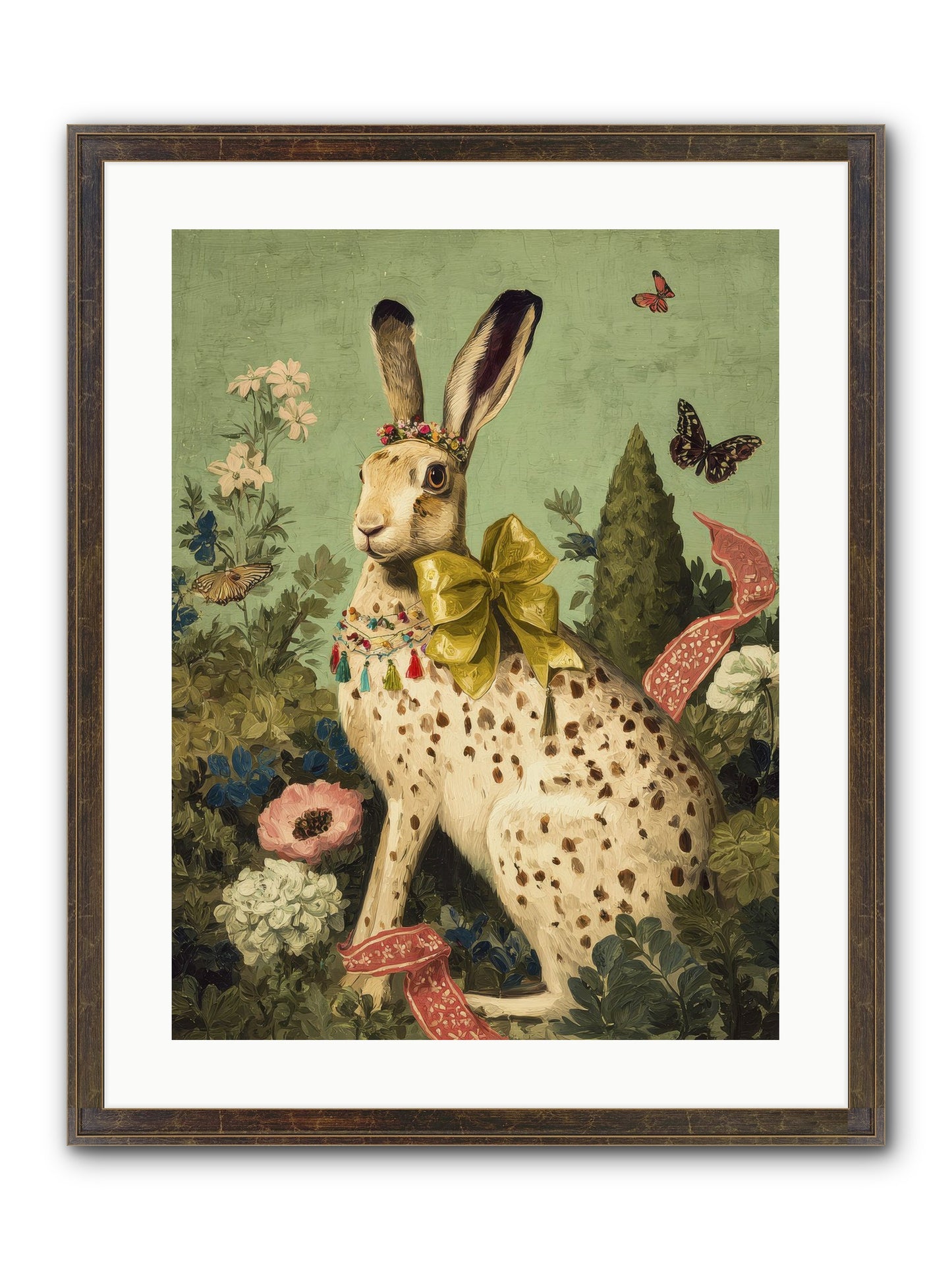 Mossbound Reverie No.2 Framed Print - Slimwoods Black/Gold 18x24