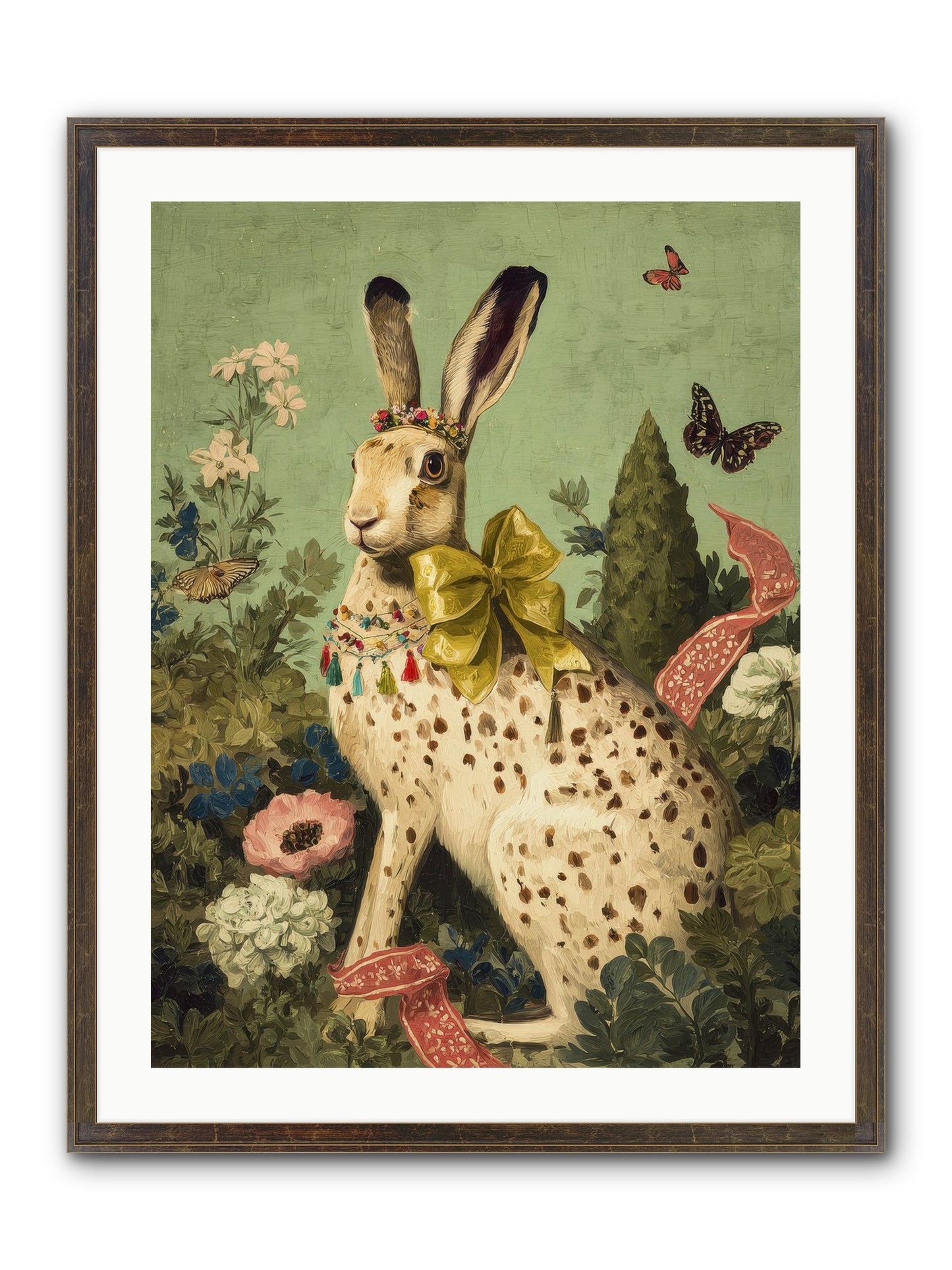 Mossbound Reverie No.2 Framed Print - Slimwoods Black/Gold 24x32