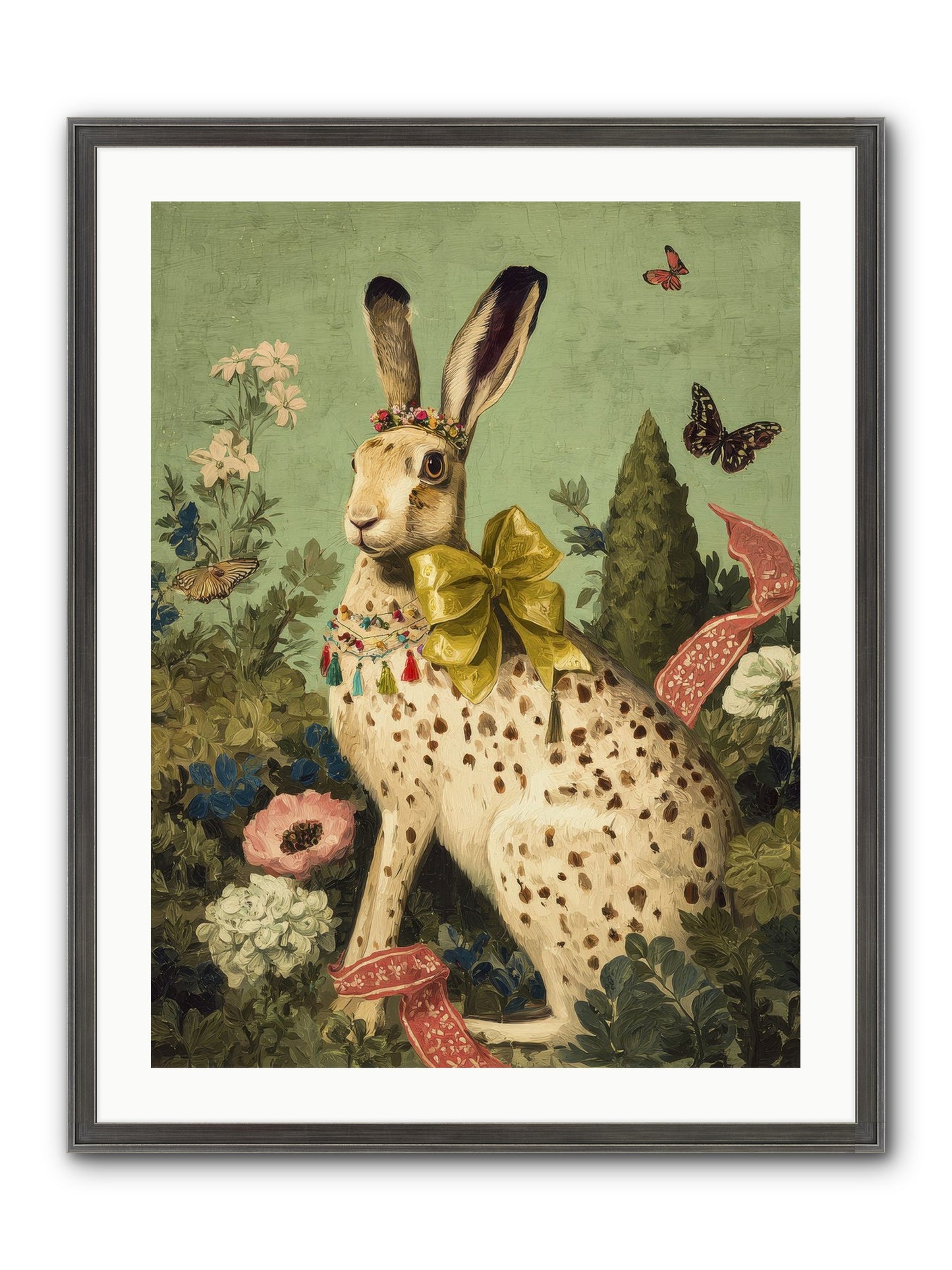 Mossbound Reverie No.2 Framed Print - Slimwoods Black/Silver 24x32