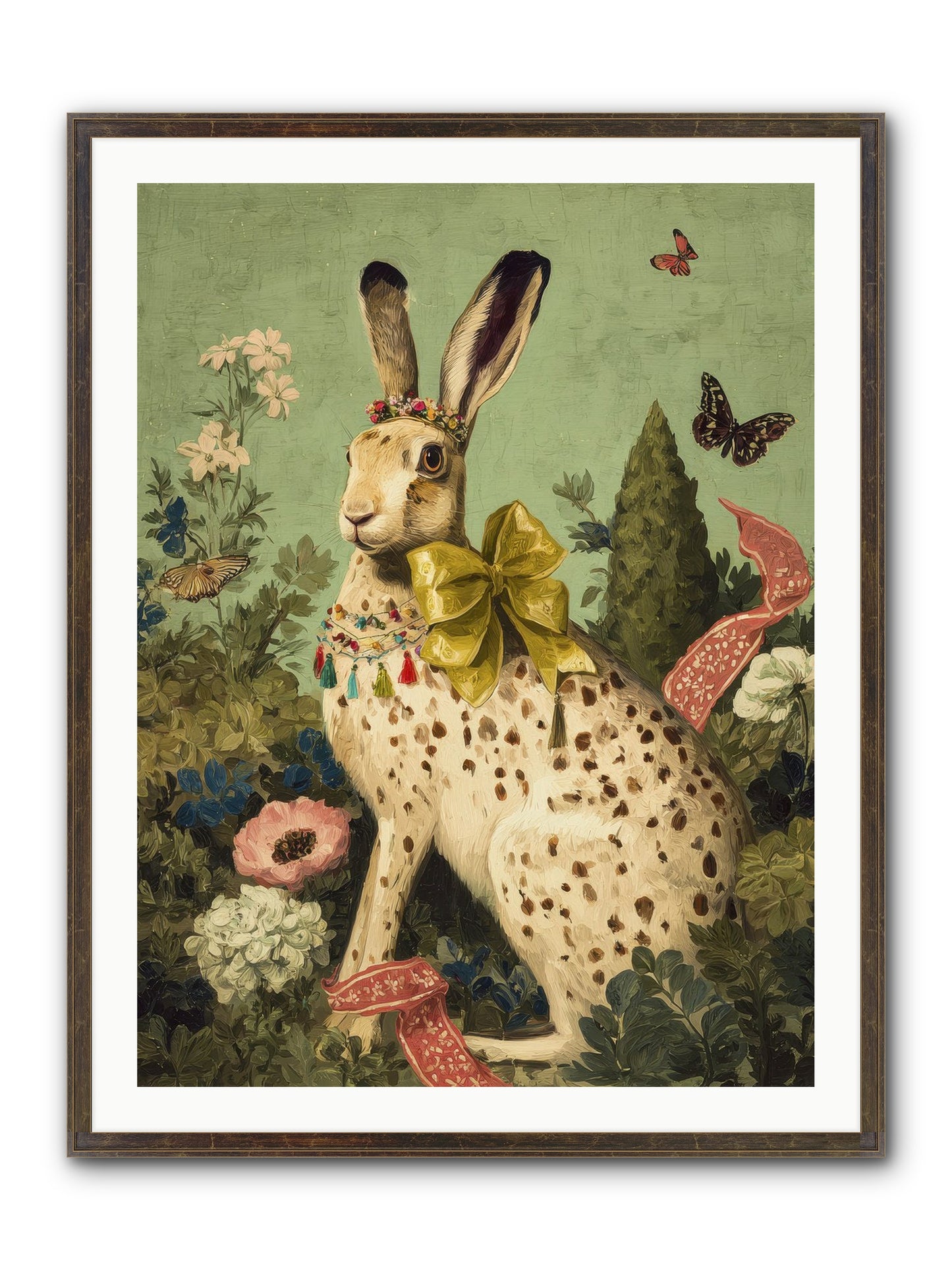 Mossbound Reverie No.2 Framed Print - Slimwoods Black/Gold 30x40