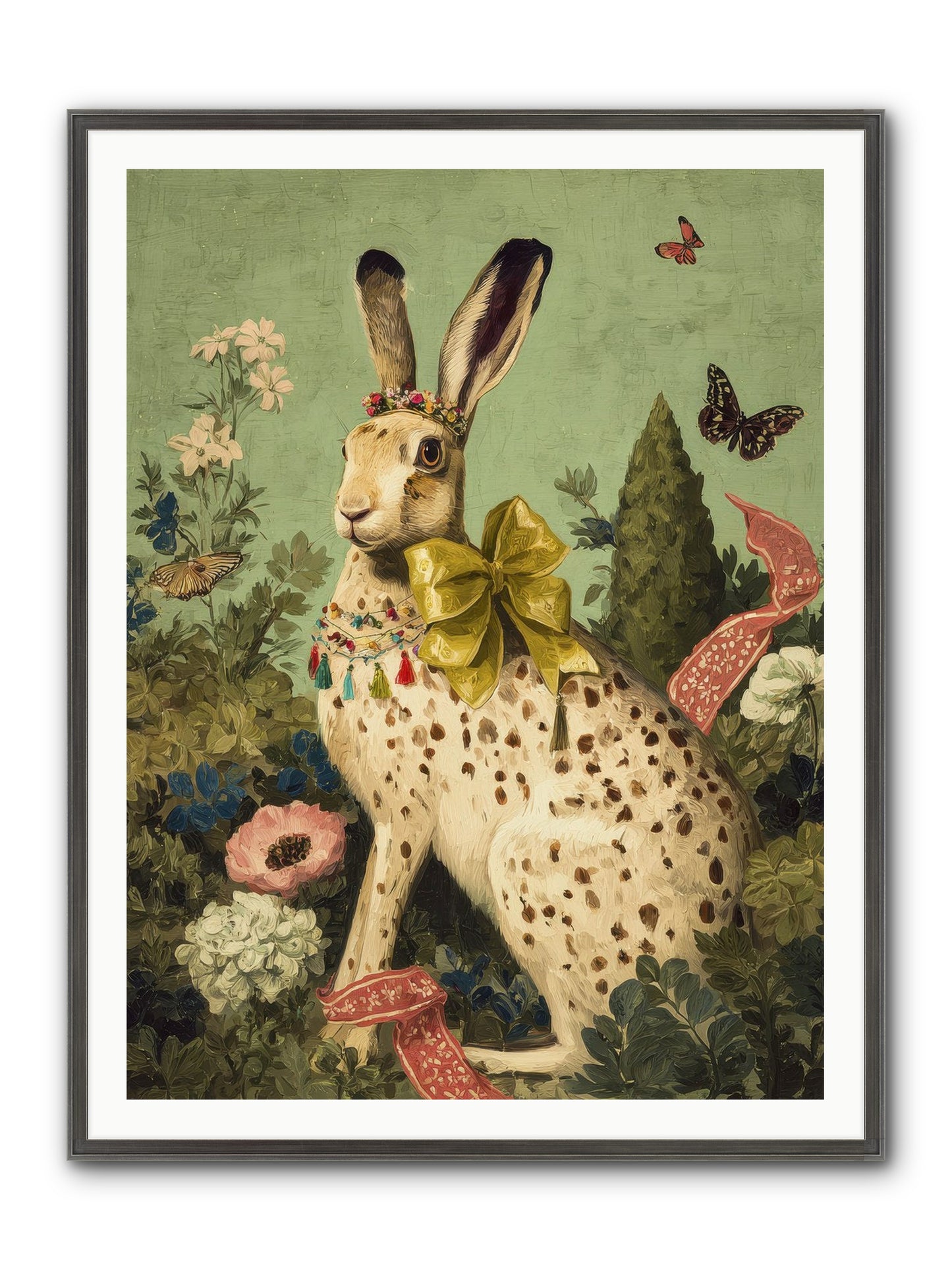 Mossbound Reverie No.2 Framed Print - Slimwoods Black/Silver 36x48