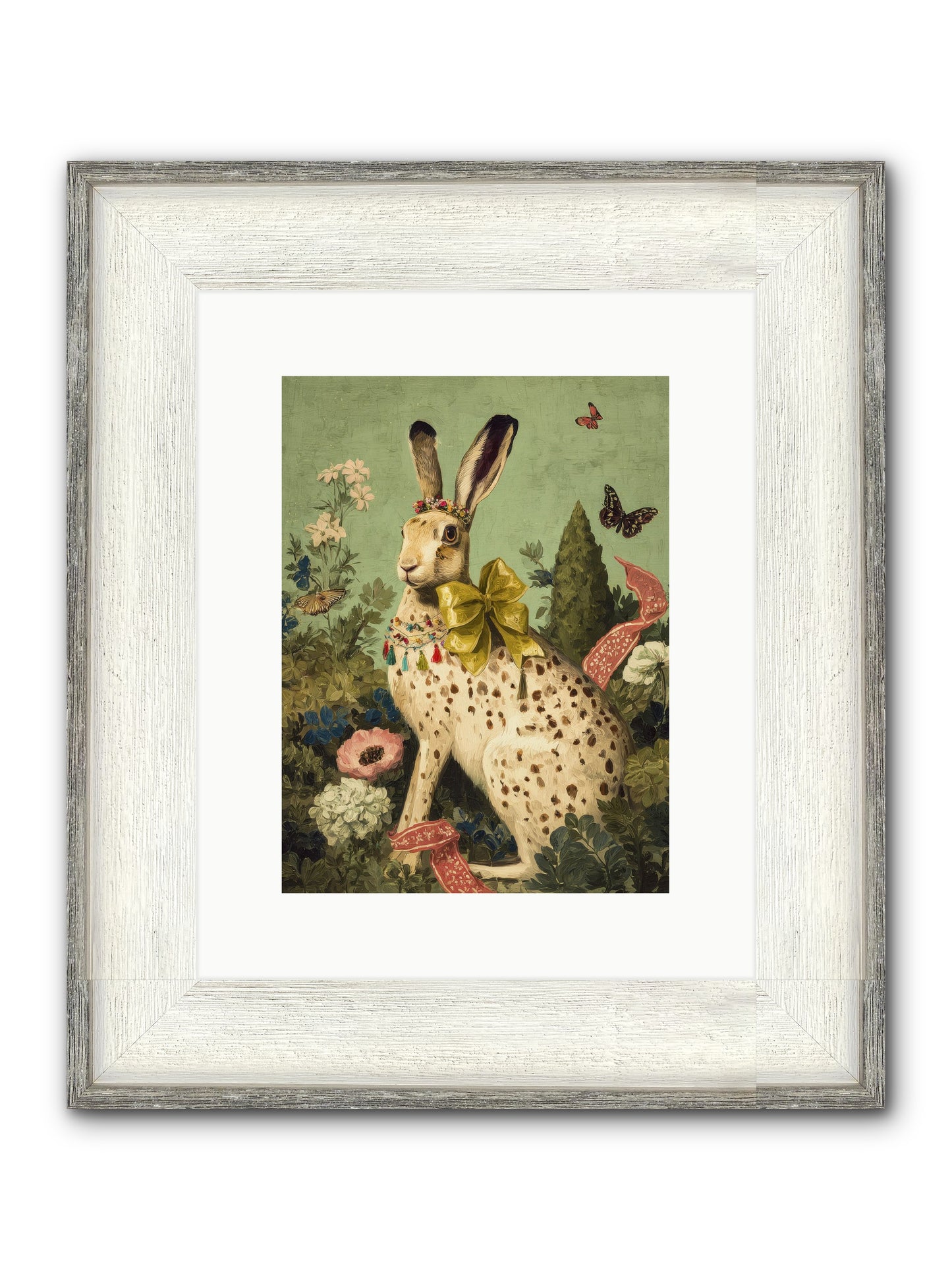 Mossbound Reverie No.2 Framed Print - Driftwood White 9x12