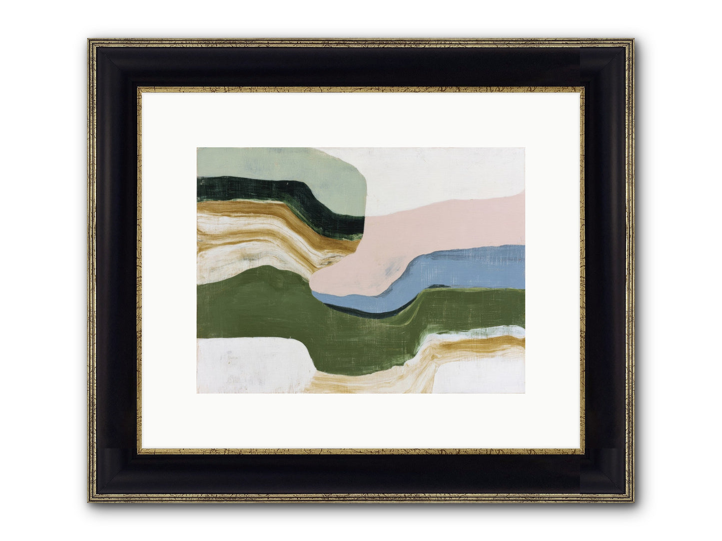 Mosswick Vale Framed Print - Black & Gold 12x9