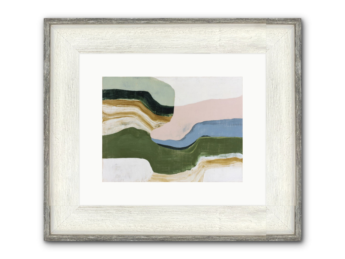 Mosswick Vale Framed Print - Driftwood White 12x9