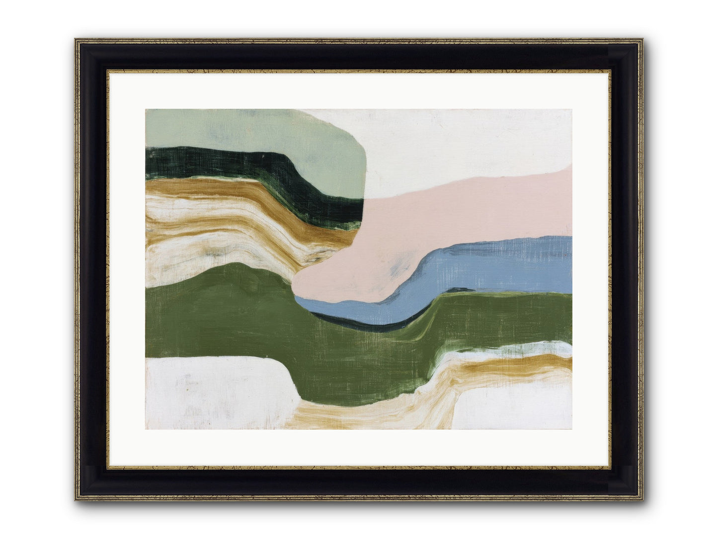 Mosswick Vale Framed Print - Black & Gold 24x18