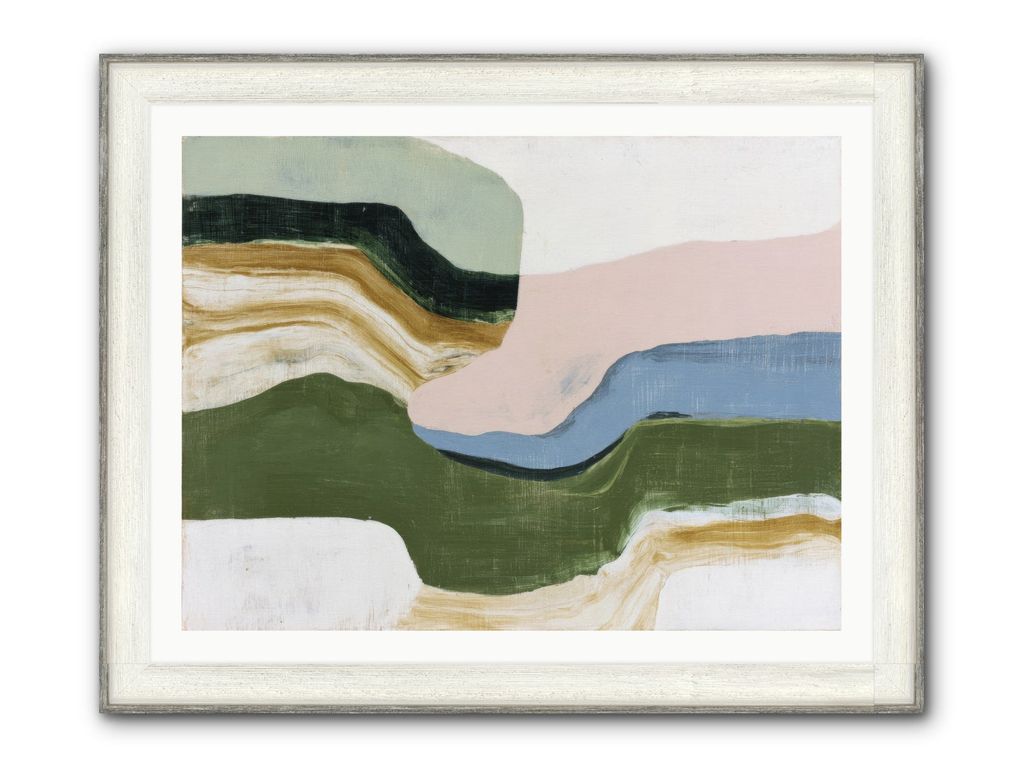 Mosswick Vale Framed Print - Driftwood White 40x30