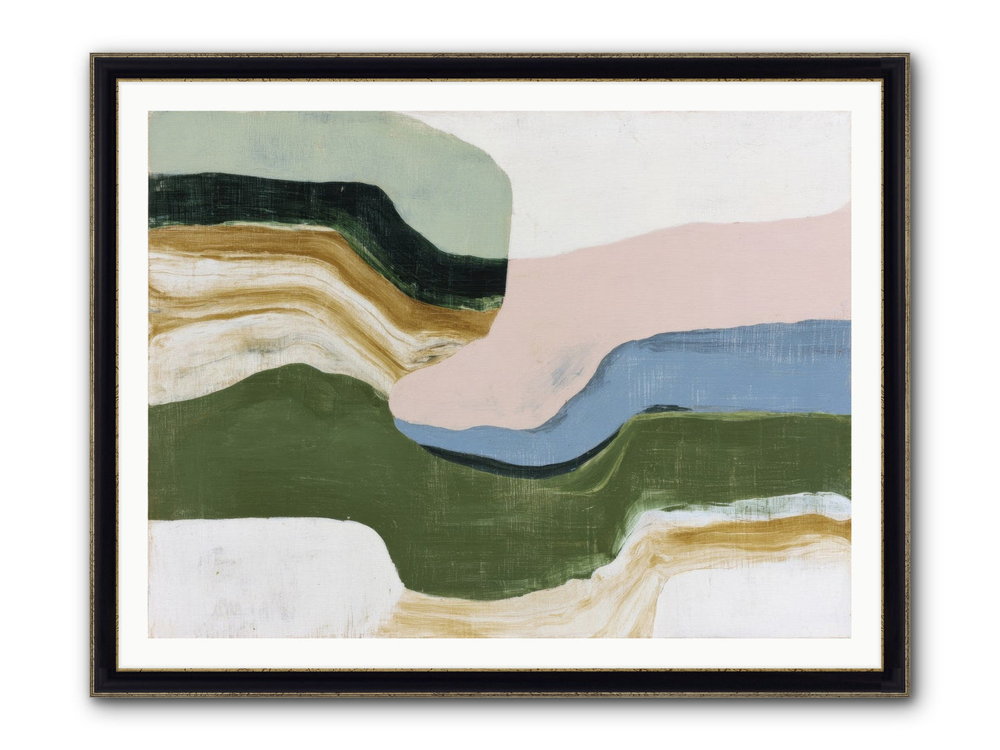 Mosswick Vale Framed Print - Black & Gold 48x36