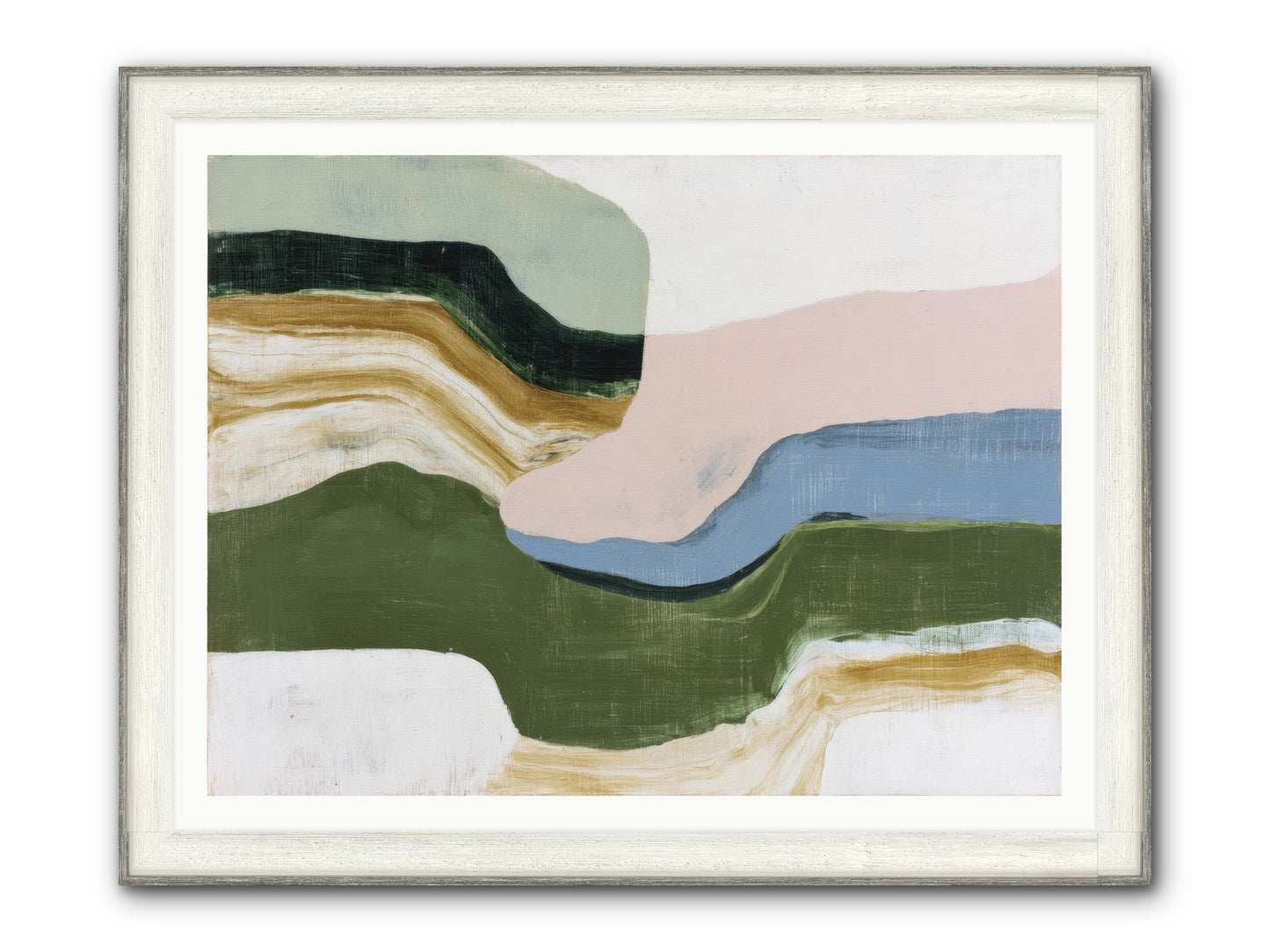 Mosswick Vale Framed Print - Driftwood White 48x36