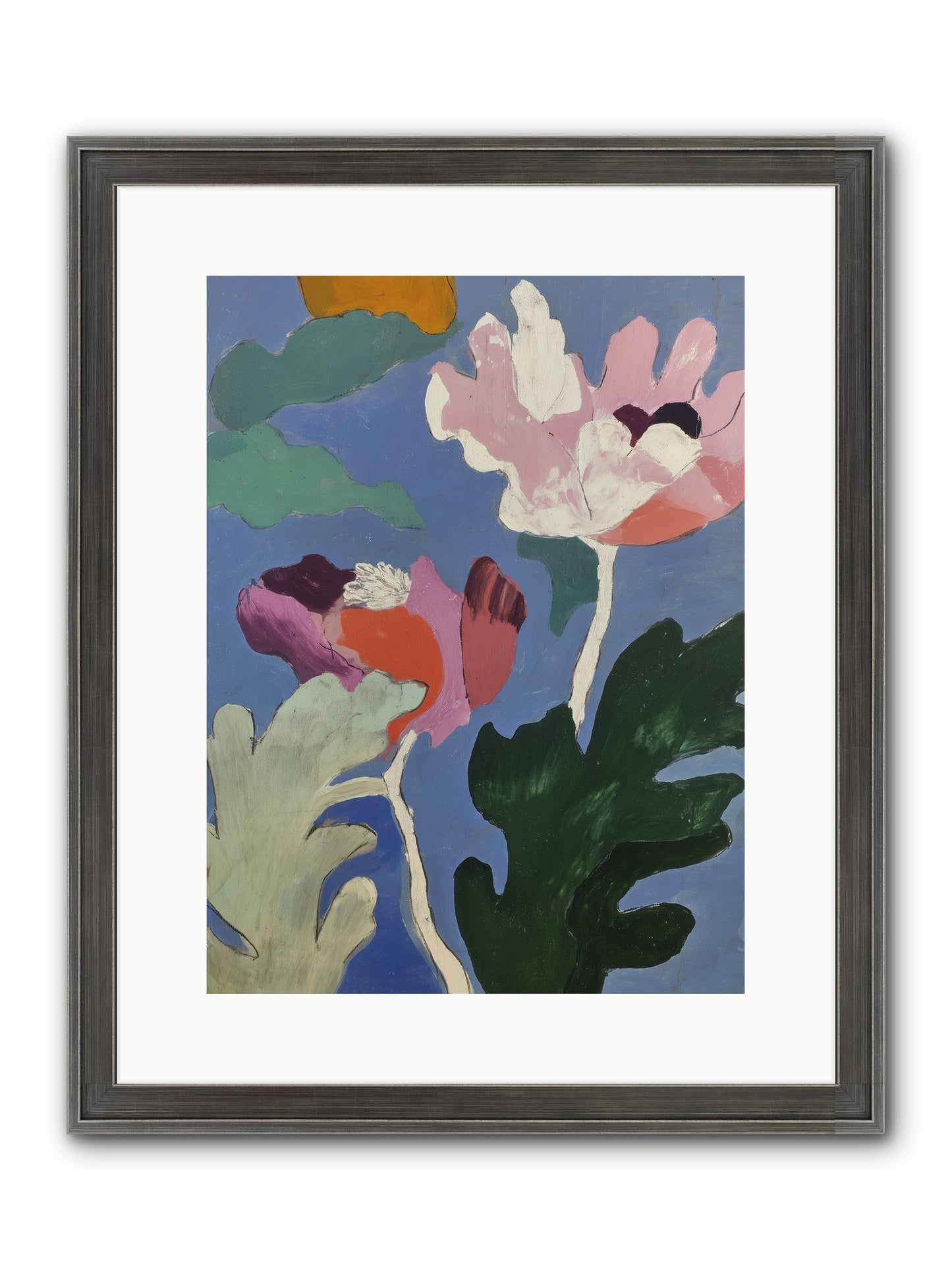 Moth In Fog Framed Print - Slimwoods Black/Silver 12x16