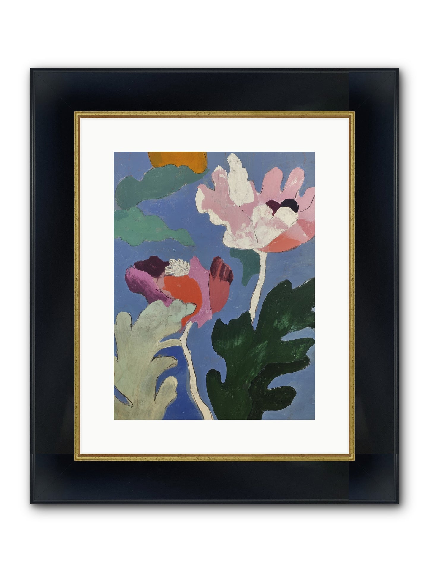 Moth In Fog Framed Print - Wide Black w/Gold 12x16