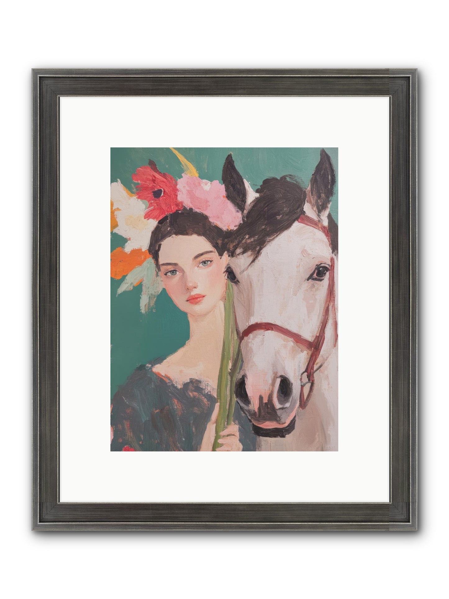 Mountain Echo Framed Print - Slimwoods Black/Silver 9x12