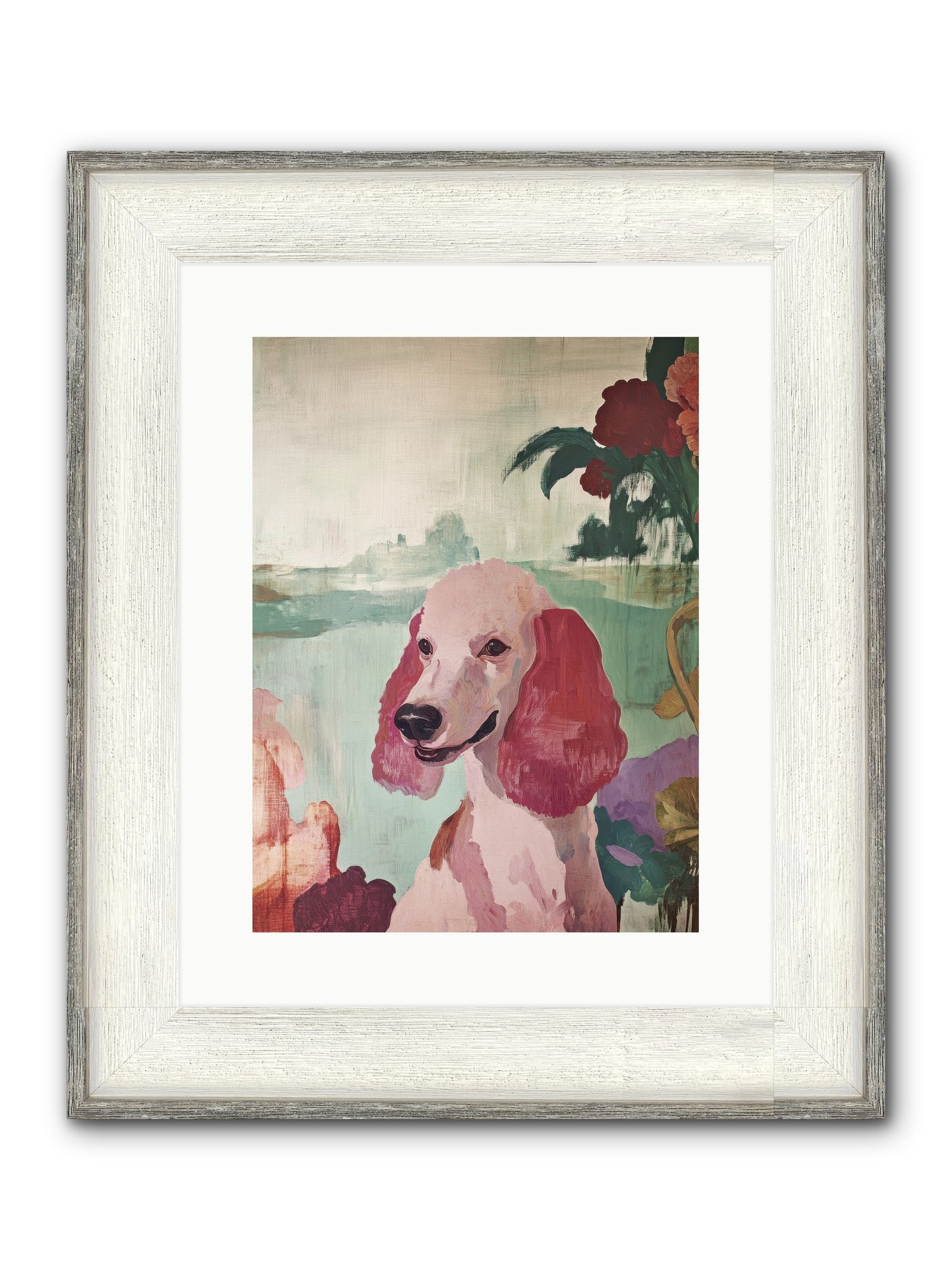 Muffin Framed Print - Driftwood White 12x16