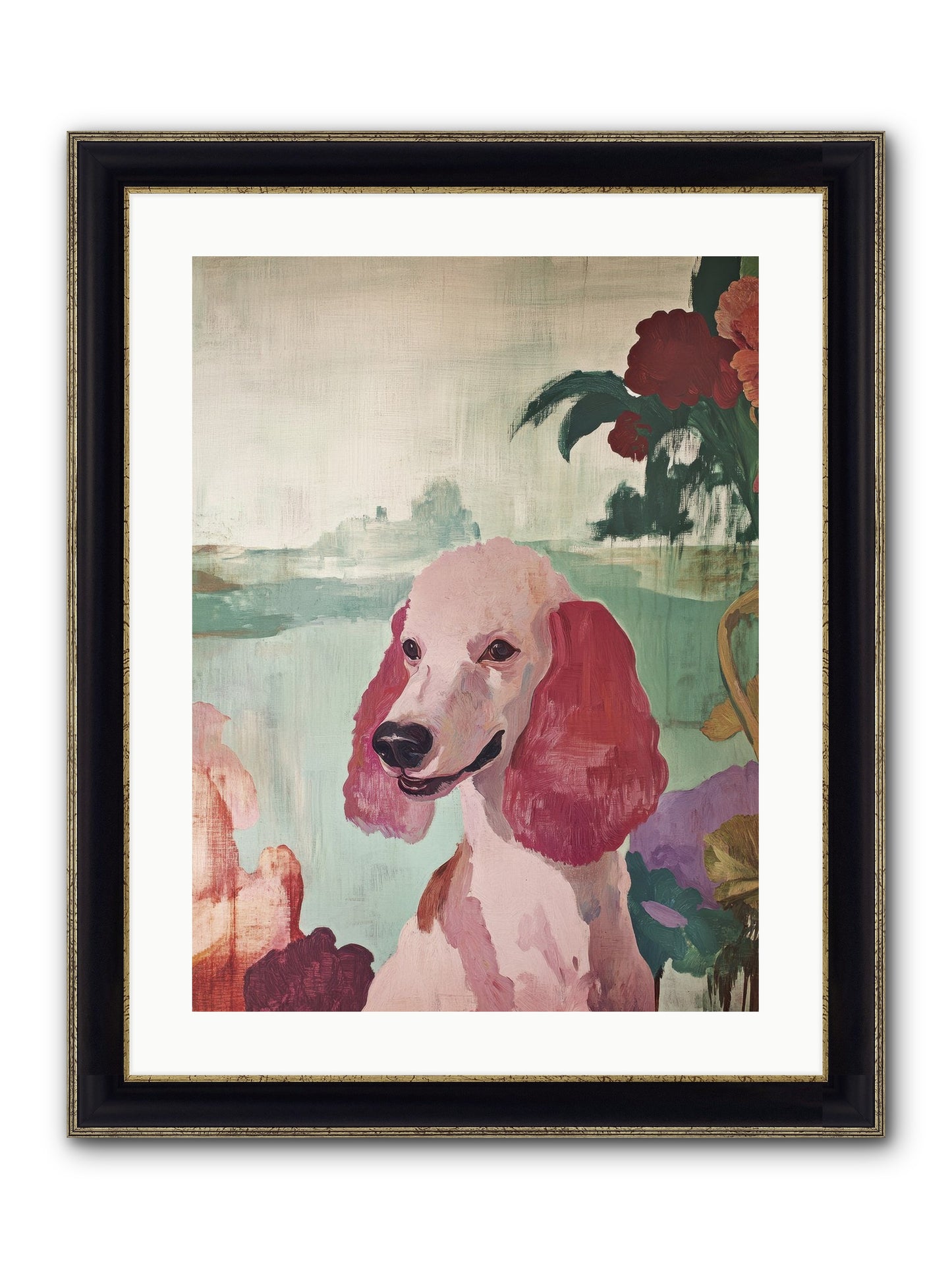Muffin Framed Print - Black & Gold 18x24