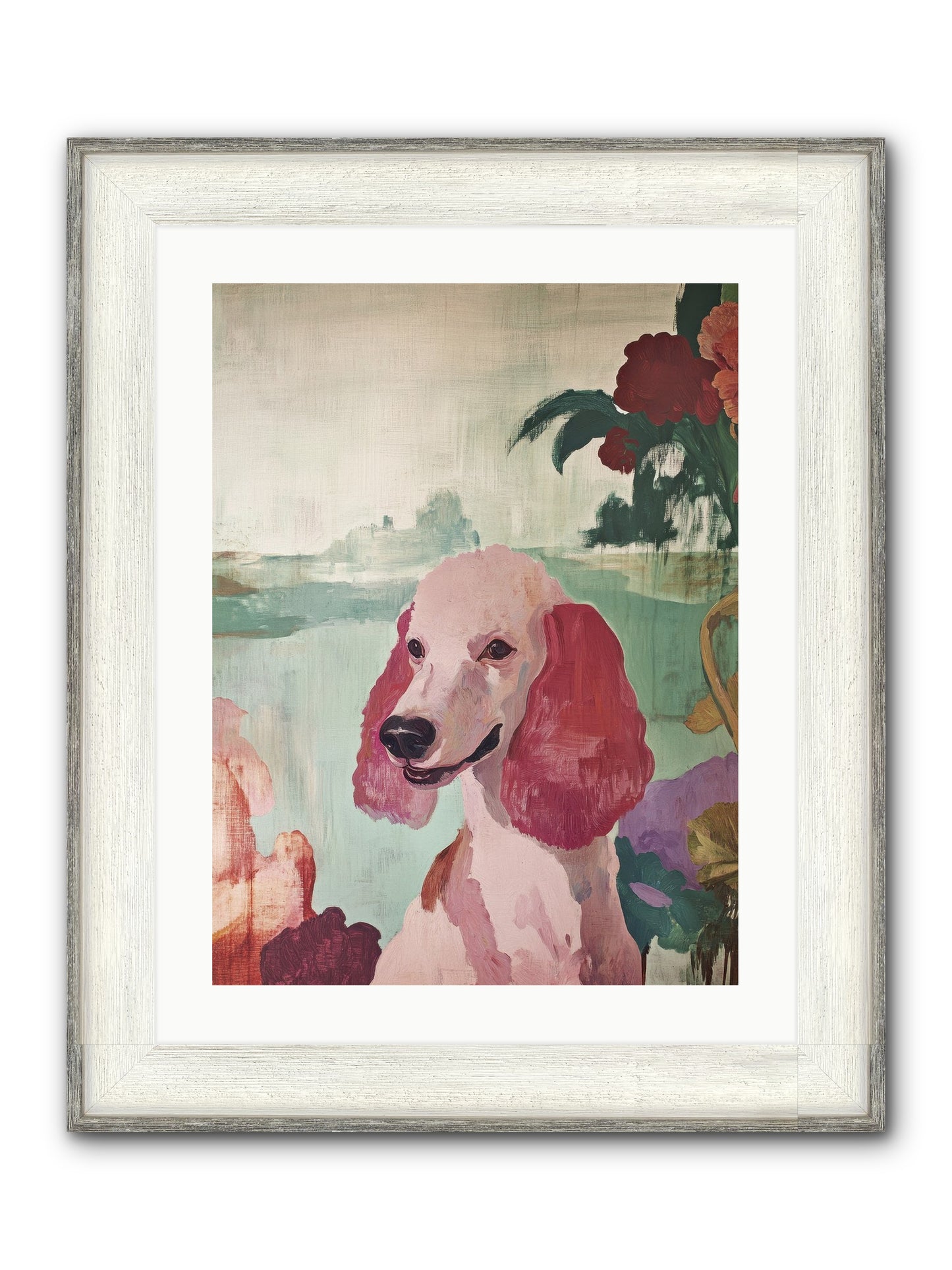 Muffin Framed Print - Driftwood White 18x24
