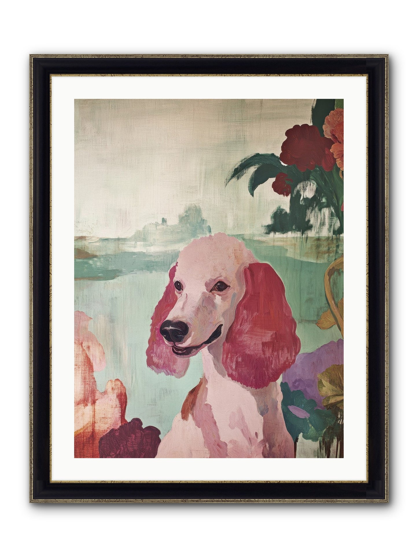 Muffin Framed Print - Black & Gold 24x32