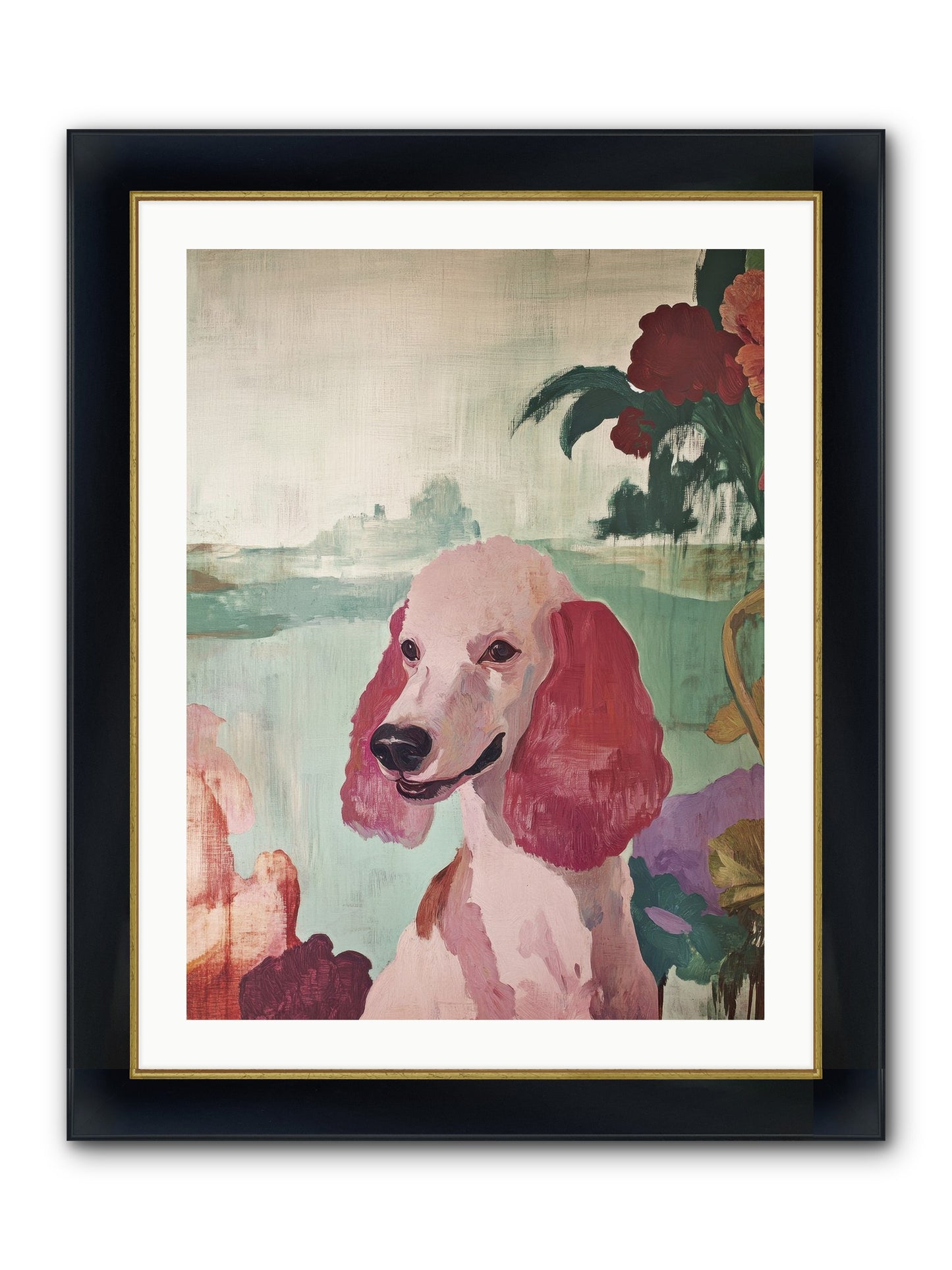 Muffin Framed Print - Wide Black w/Gold 24x32