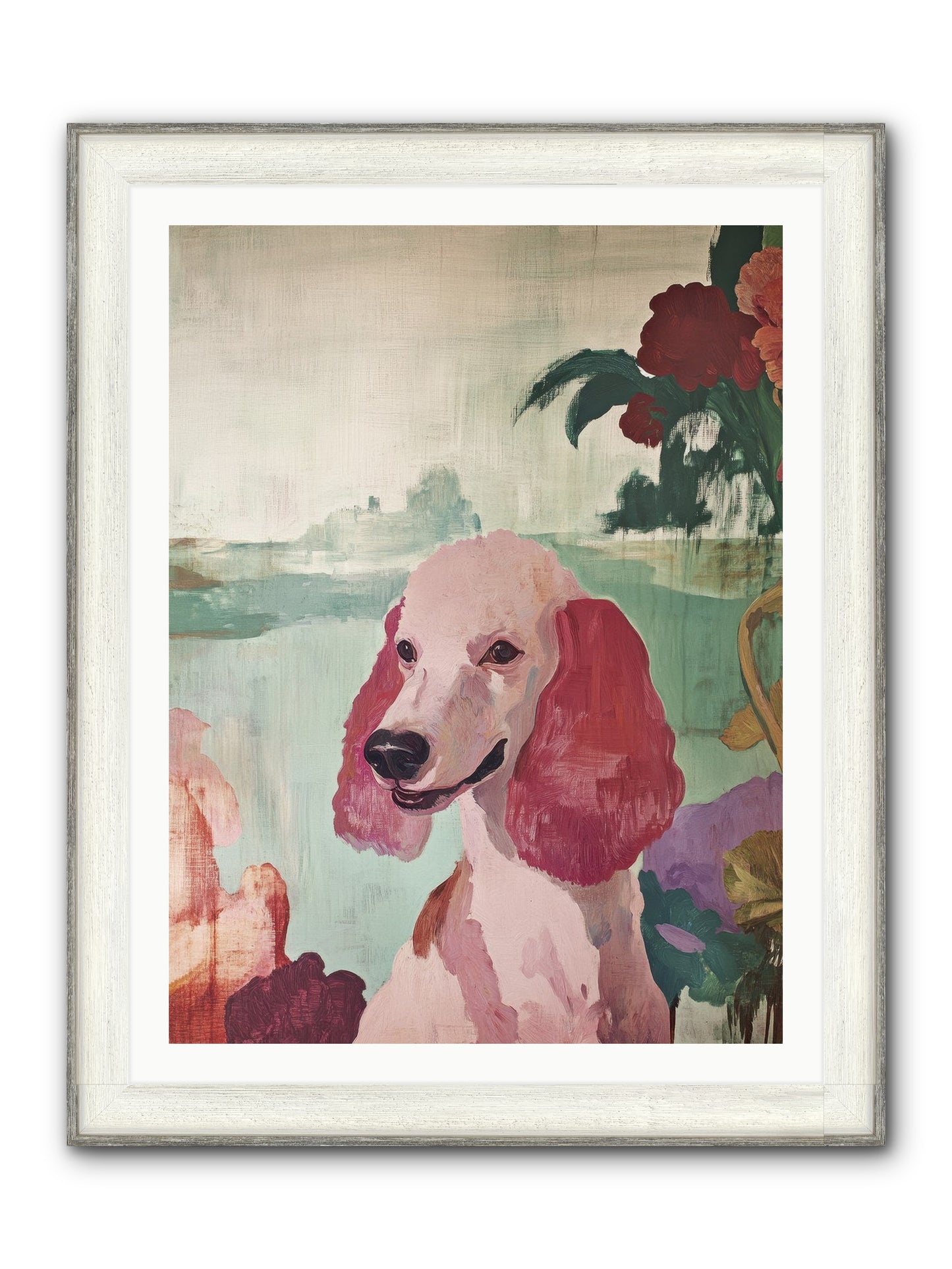 Muffin Framed Print - Driftwood White 30x40