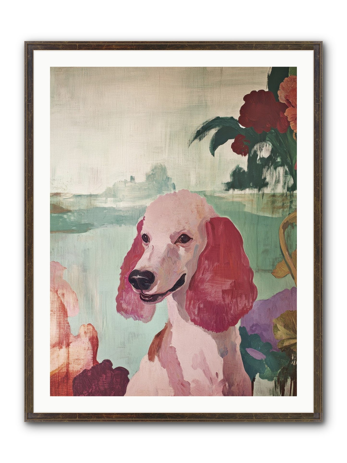 Muffin Framed Print - Slimwoods Black/Gold 30x40