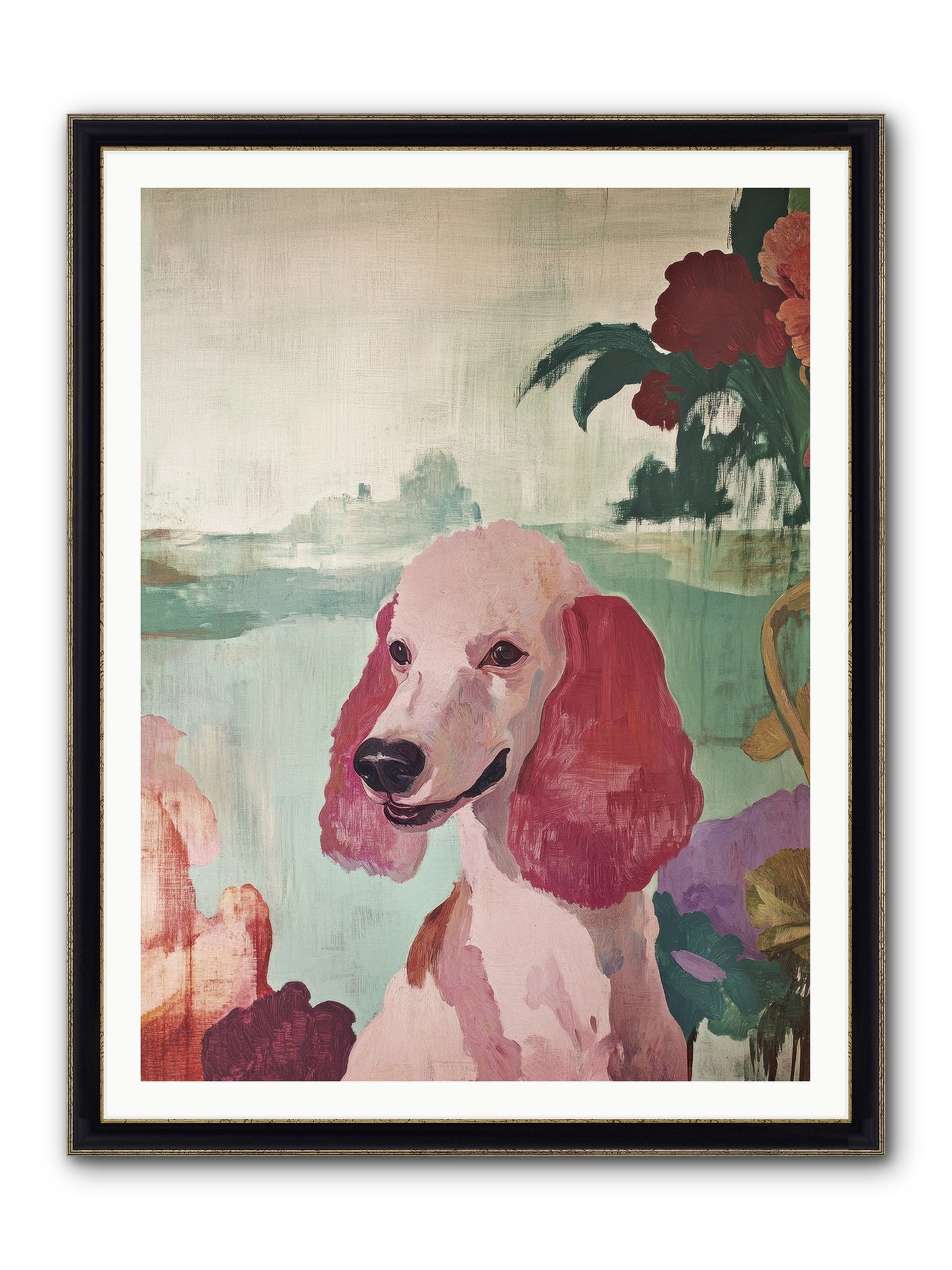 Muffin Framed Print - Black & Gold 36x48