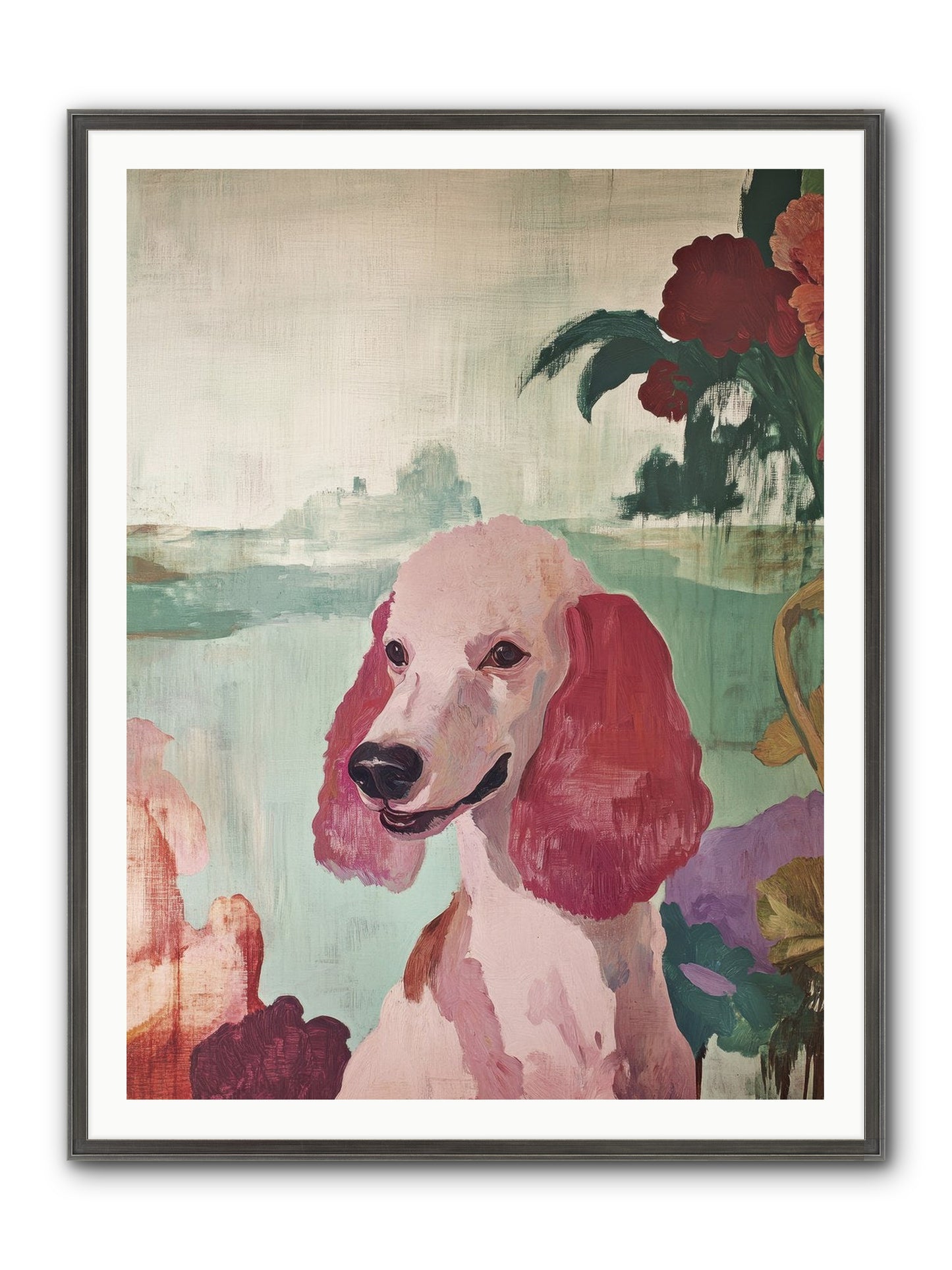 Muffin Framed Print - Slimwoods Black/Silver 36x48