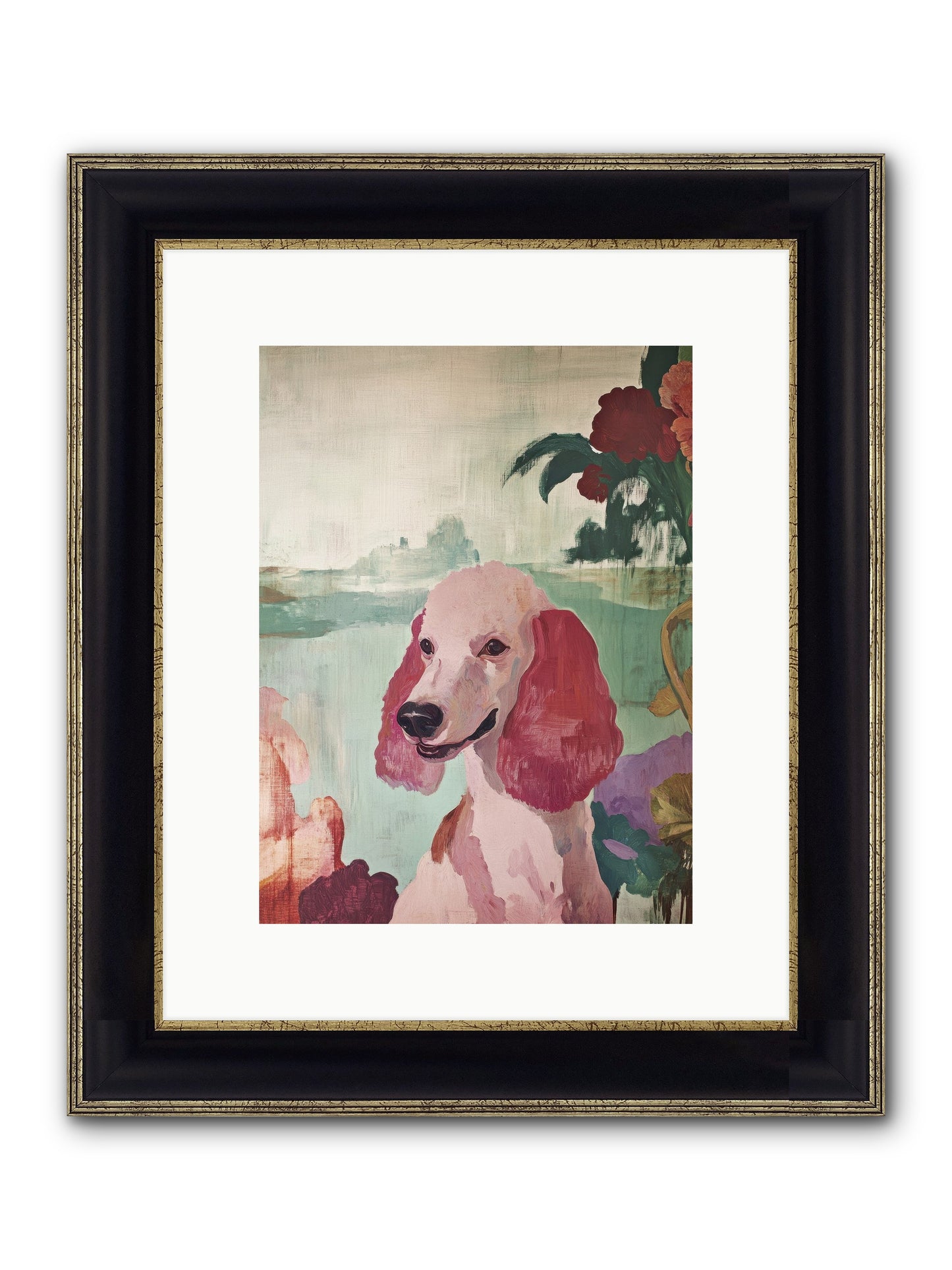 Muffin Framed Print - Black & Gold 9x12