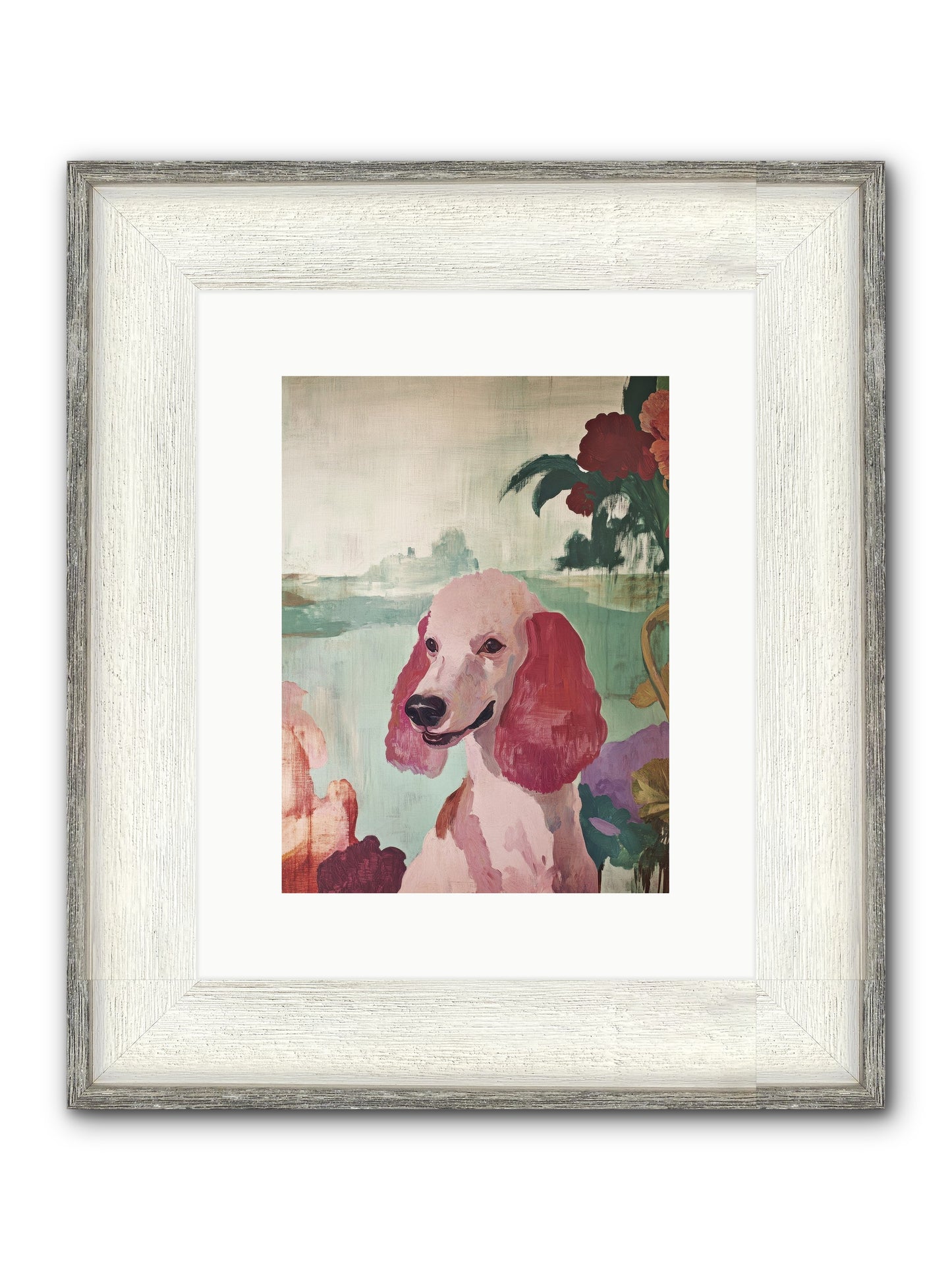 Muffin Framed Print - Driftwood White 9x12