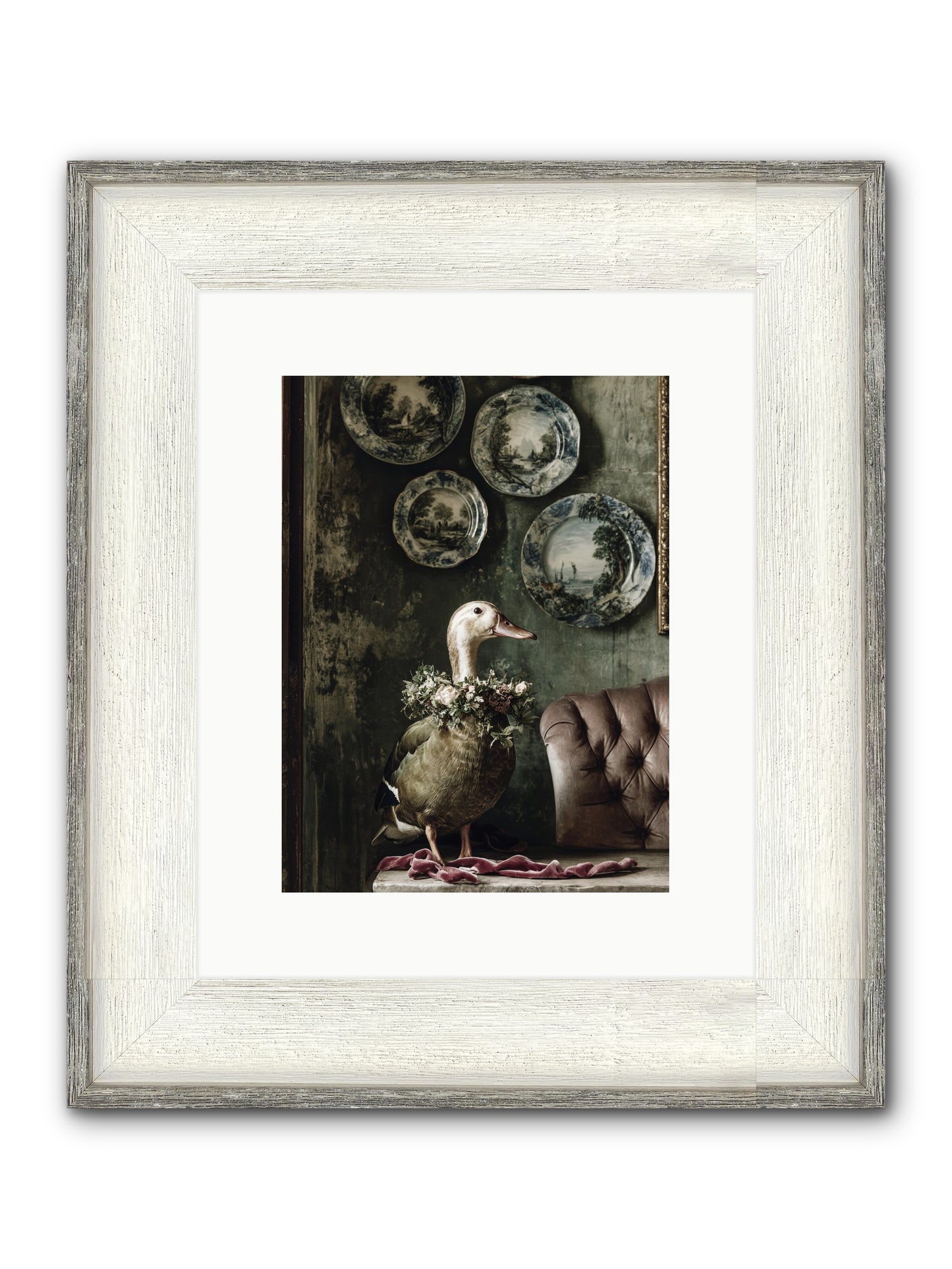 Mulberry Framed Print - Driftwood White 9x12