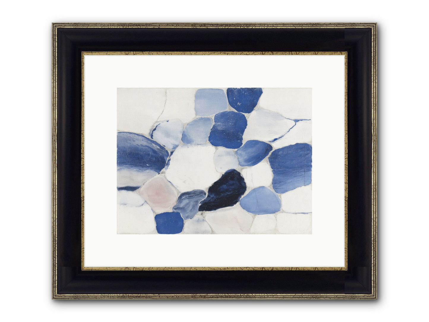 Murmur Framed Print - Black & Gold 12x9
