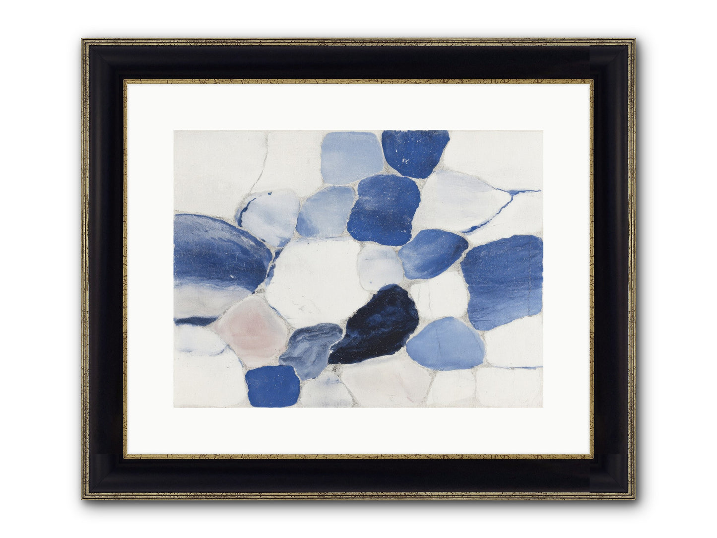 Murmur Framed Print - Black & Gold 16x12