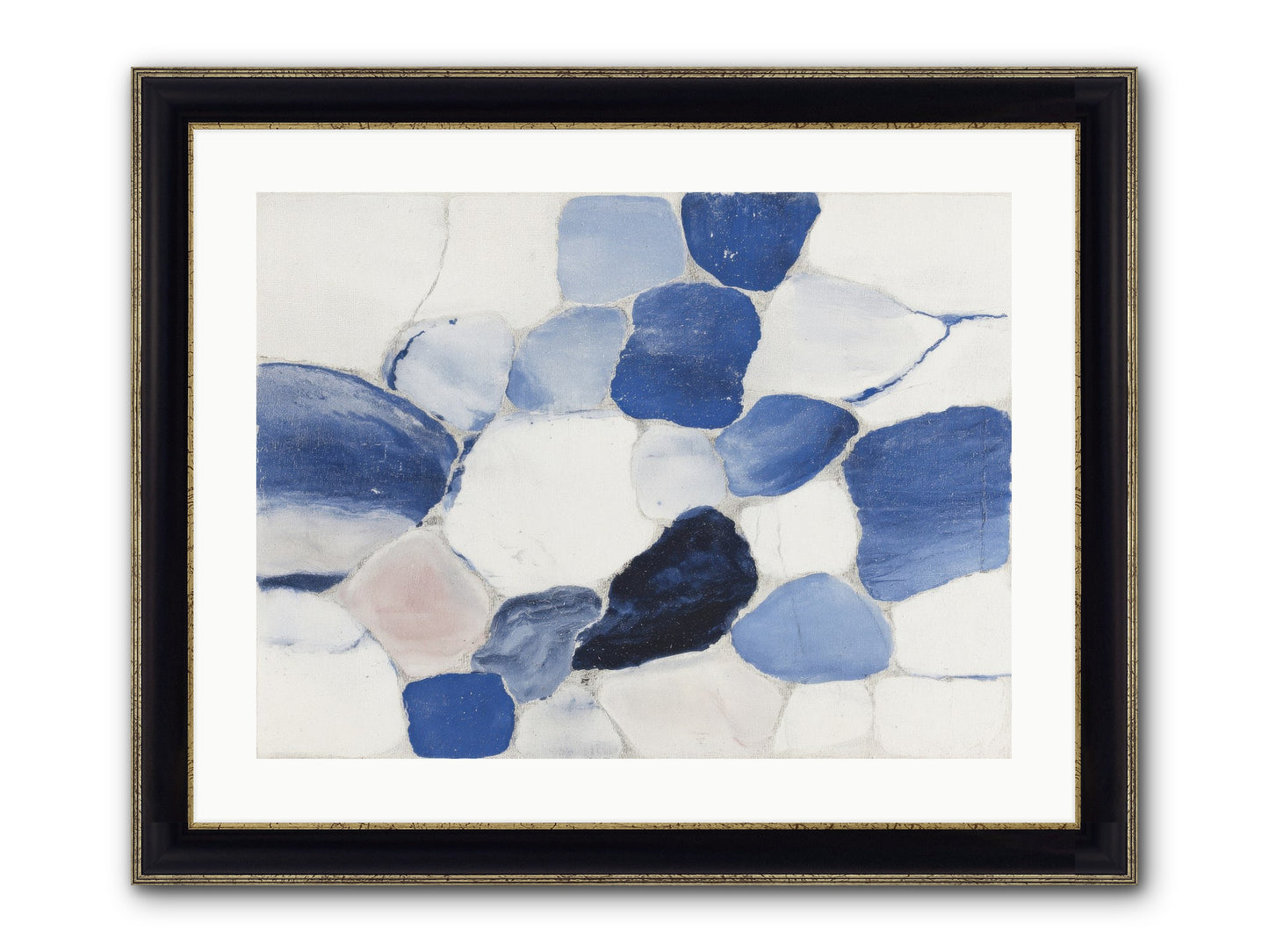 Murmur Framed Print - Black & Gold 24x18