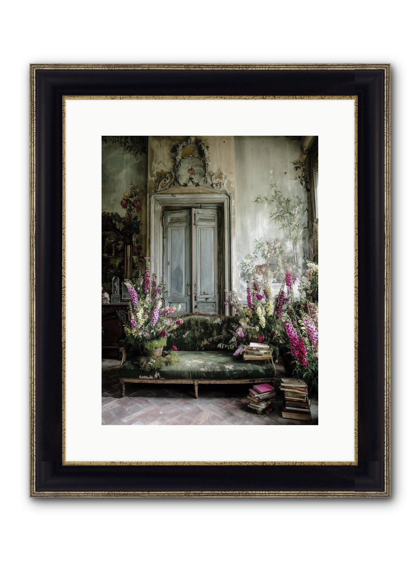 Music Of The Heart Framed Print - Black & Gold 12x16