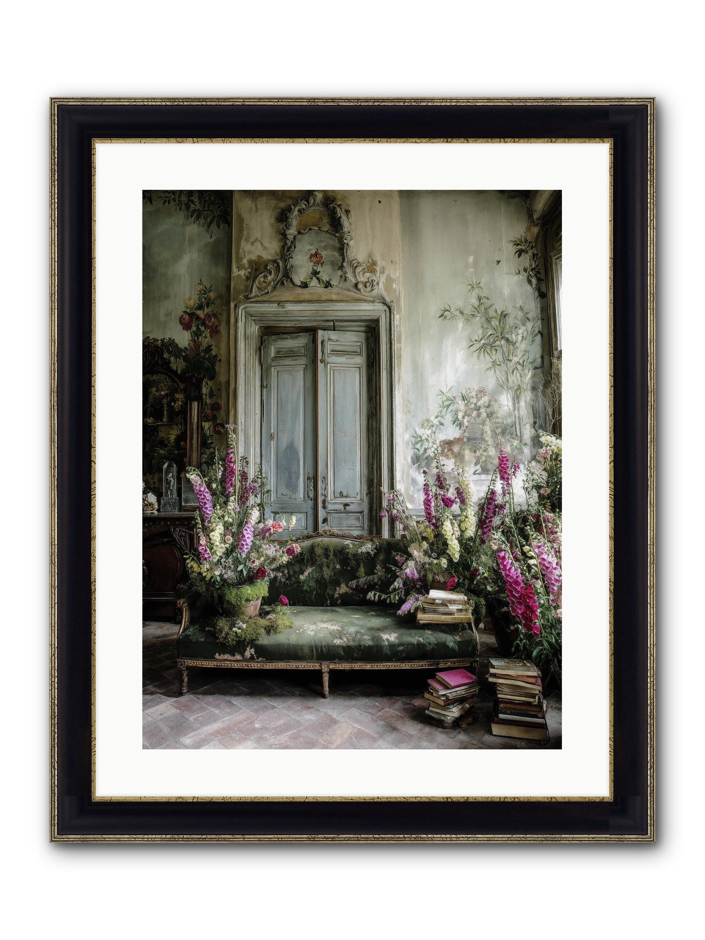Music Of The Heart Framed Print - Black & Gold 18x24