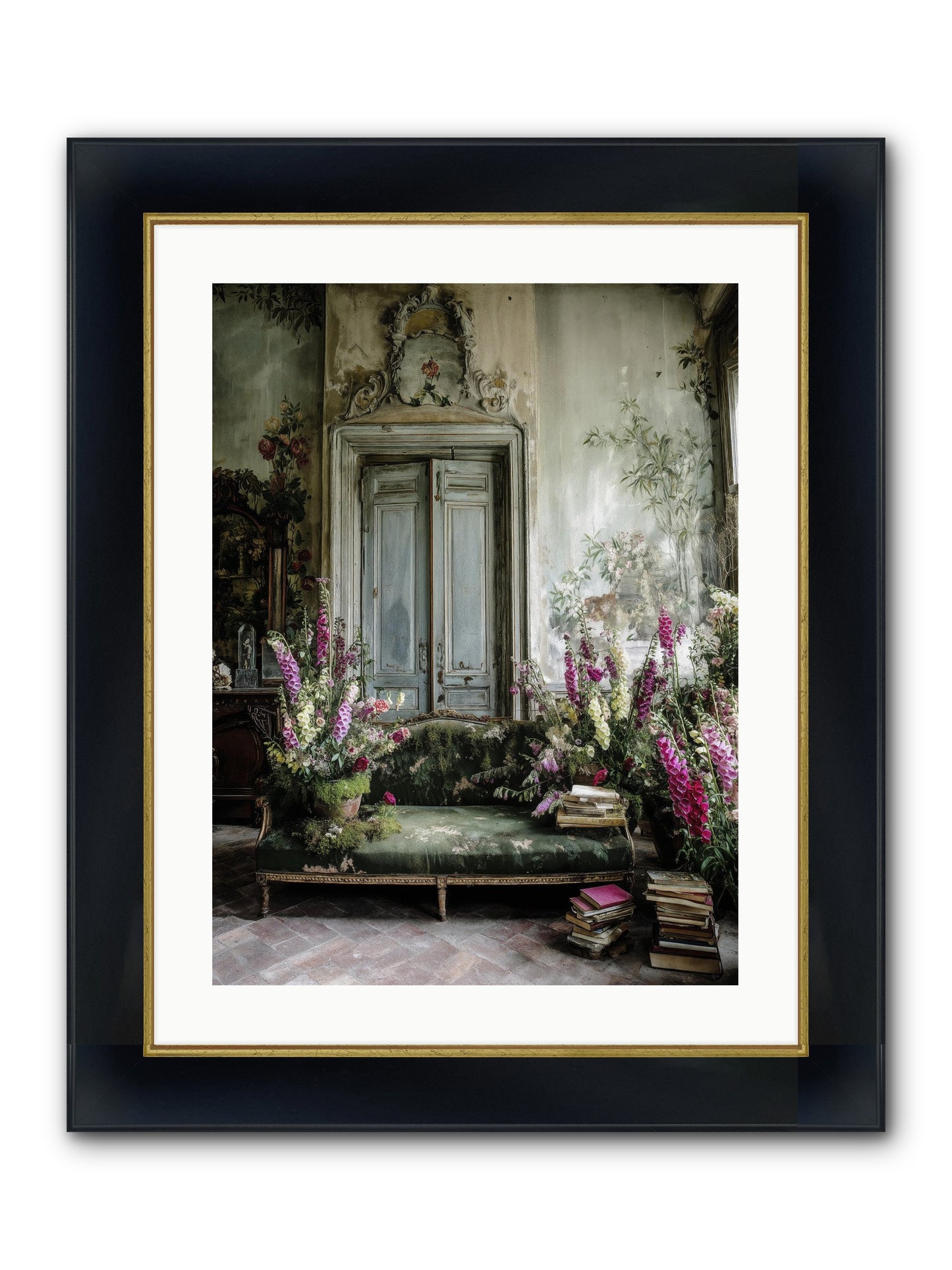 Music Of The Heart Framed Print - Wide Black w/Gold 18x24