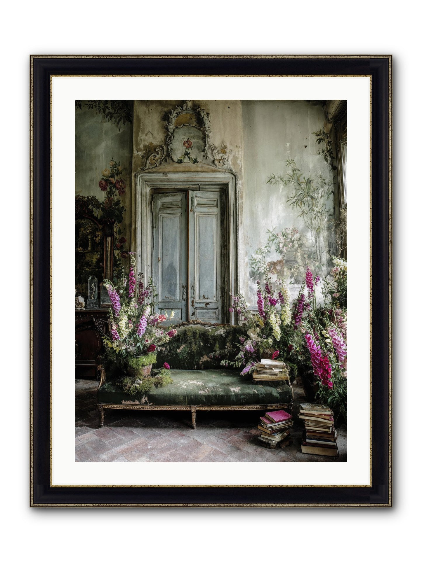 Music Of The Heart Framed Print - Black & Gold 24x32
