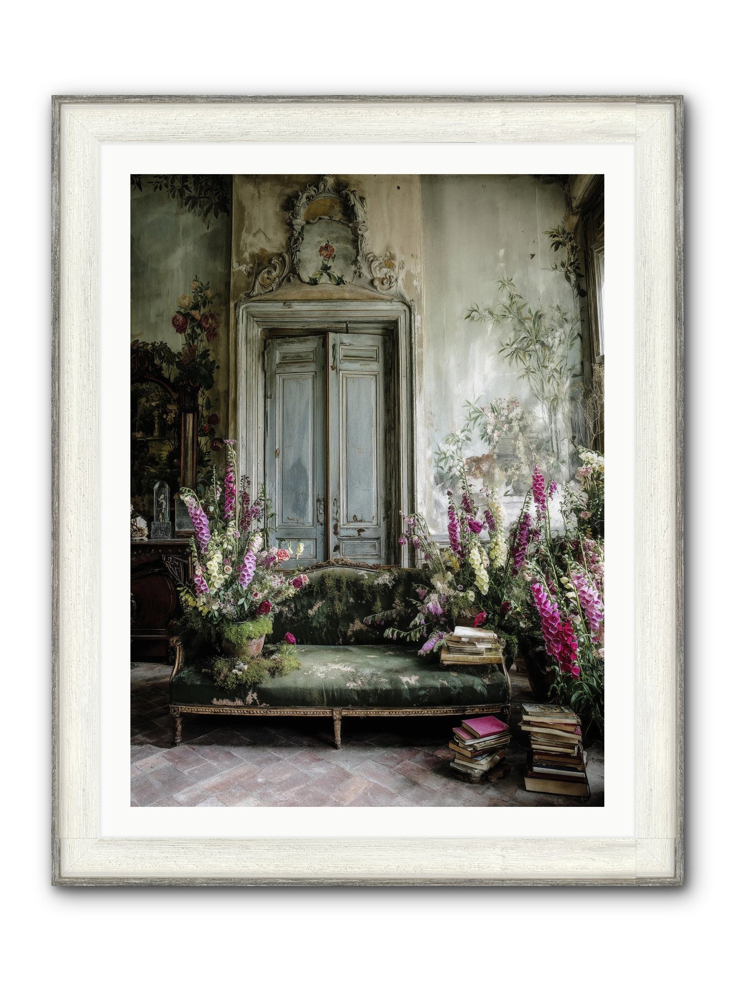 Music Of The Heart Framed Print - Driftwood White 30x40