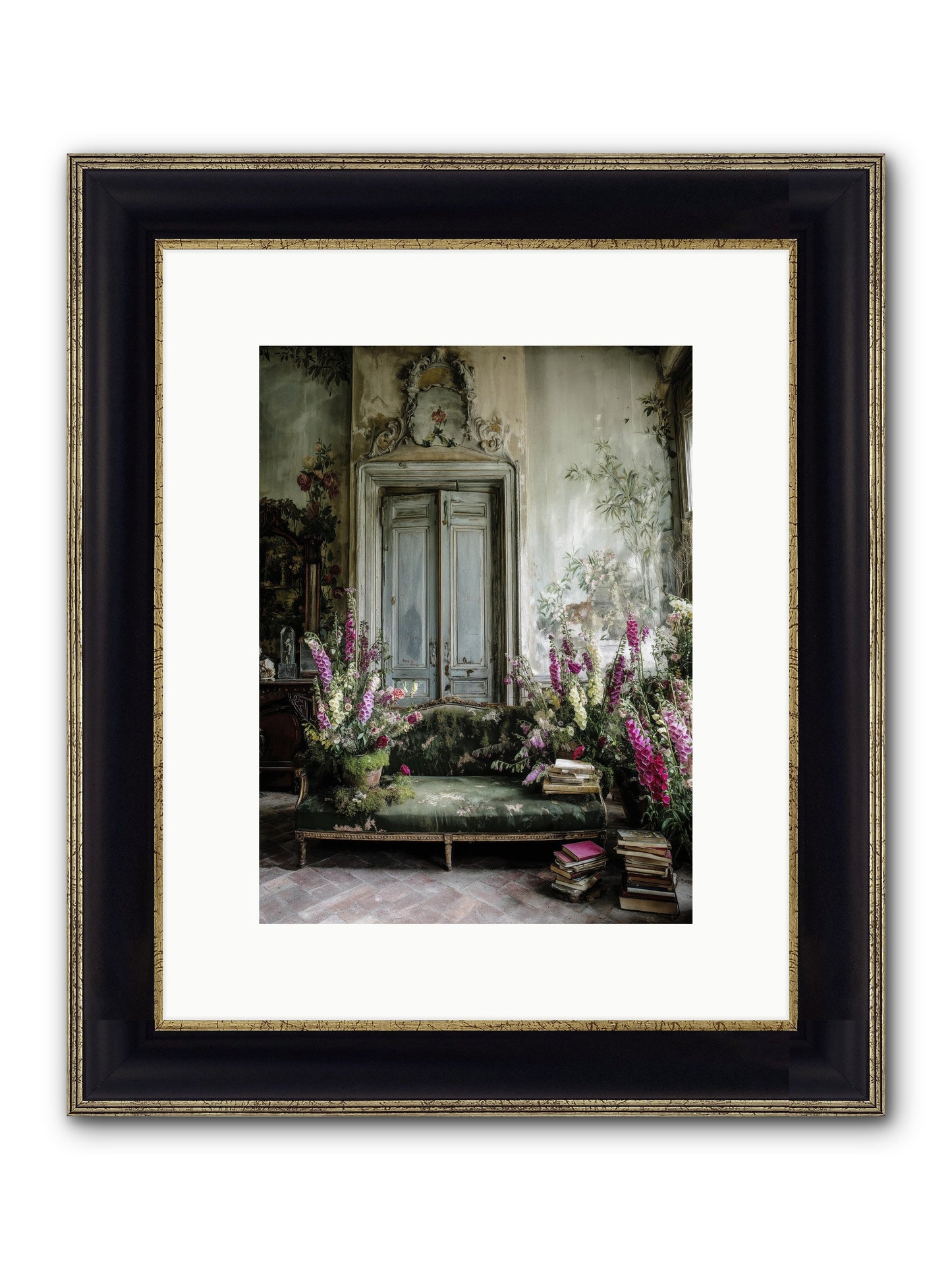 Music Of The Heart Framed Print - Black & Gold 9x12