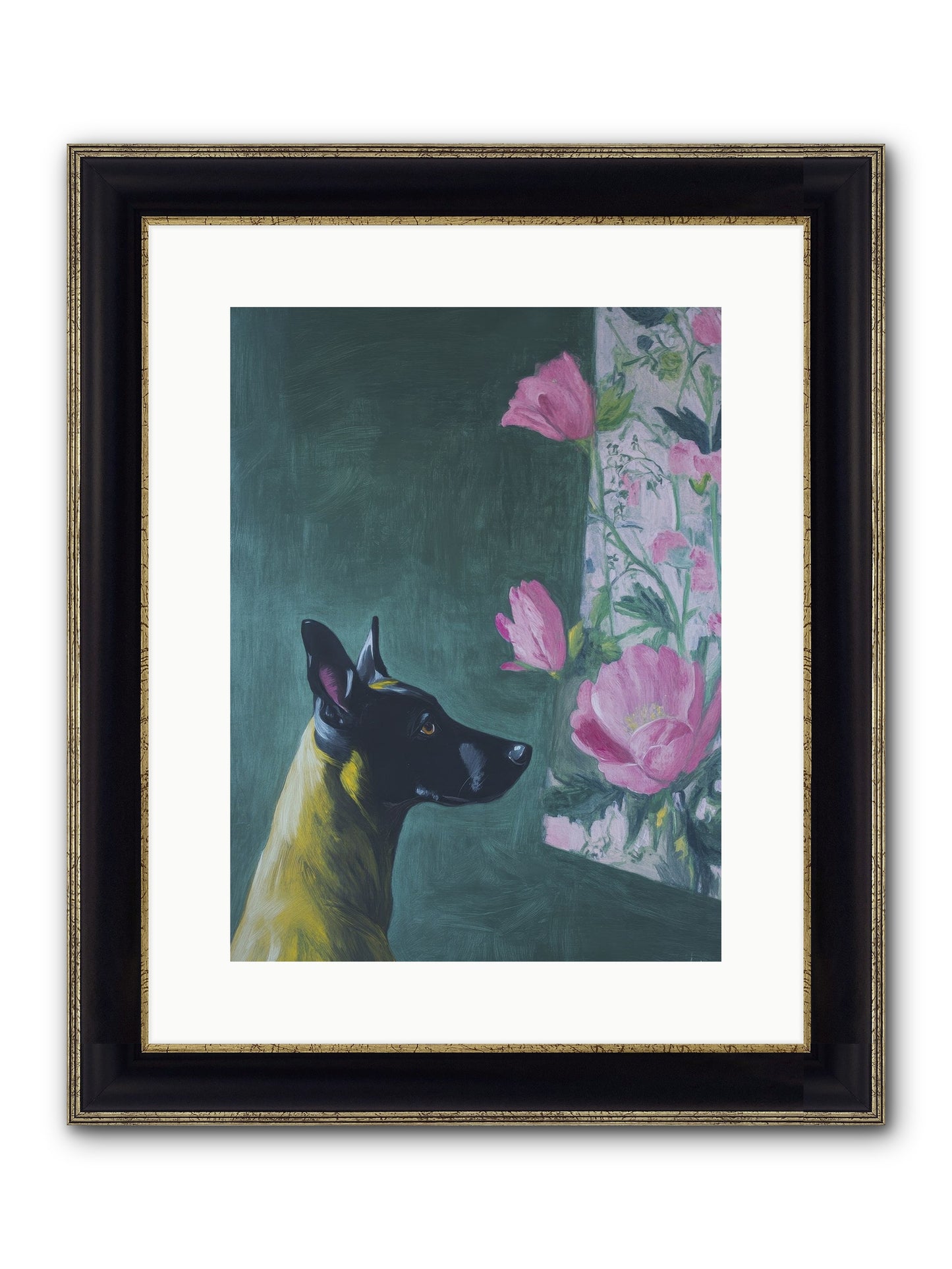 My Dashing Fellow Framed Print - Black & Gold 12x16