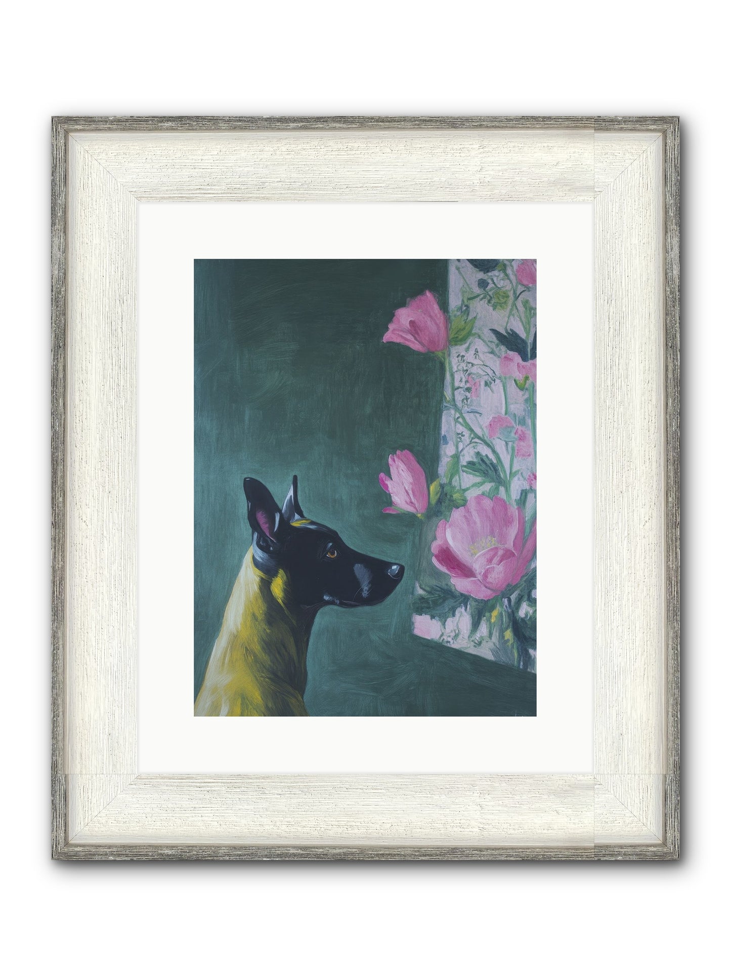 My Dashing Fellow Framed Print - Driftwood White 12x16