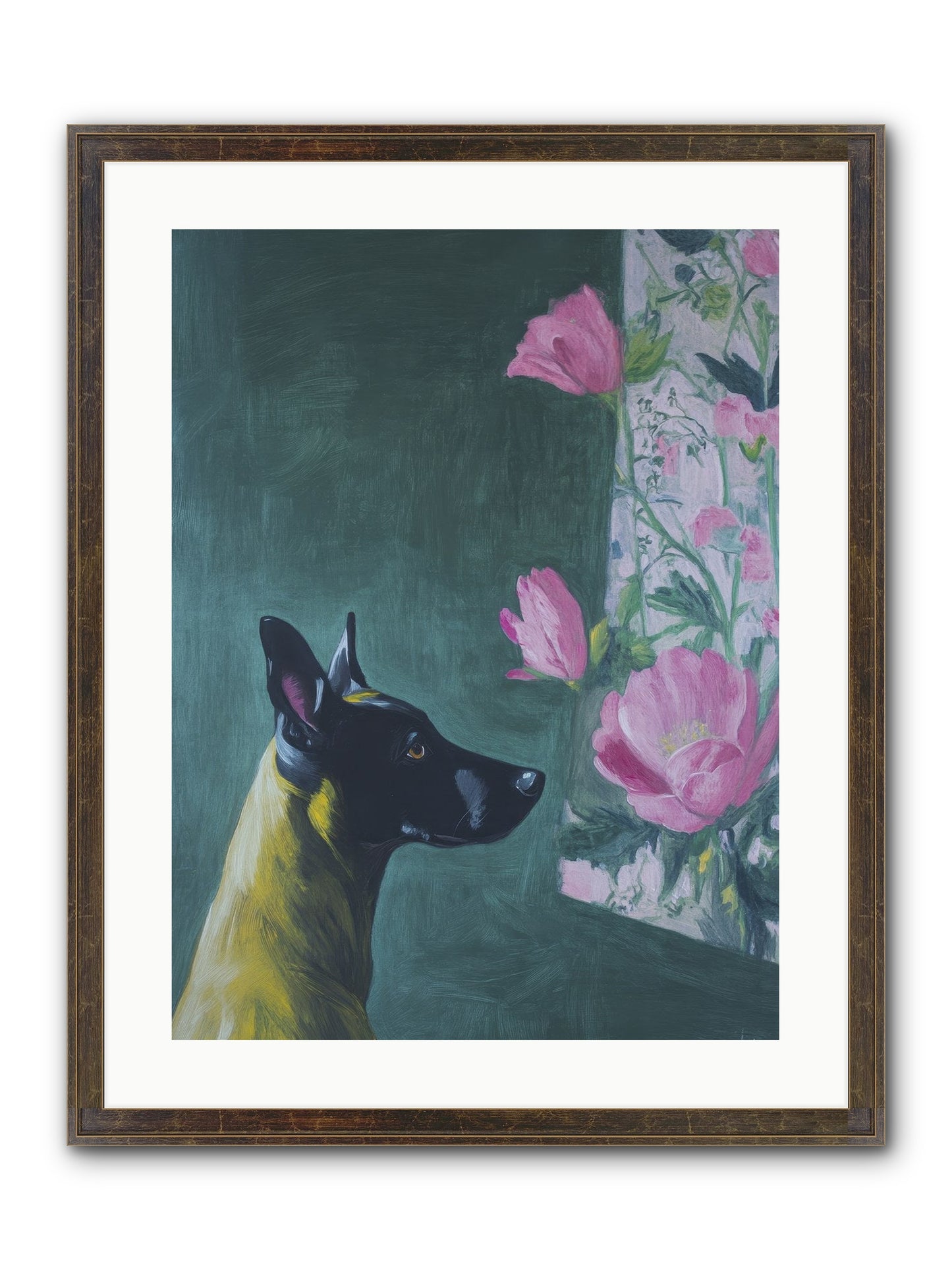 My Dashing Fellow Framed Print - Slimwoods Black/Gold 18x24