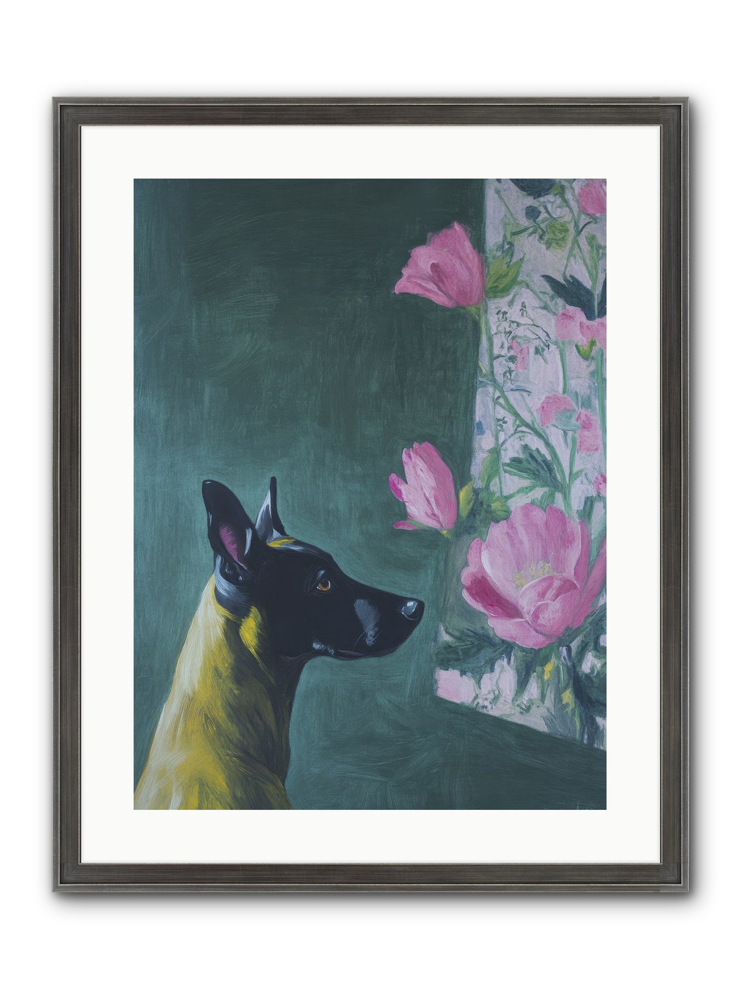 My Dashing Fellow Framed Print - Slimwoods Black/Silver 18x24