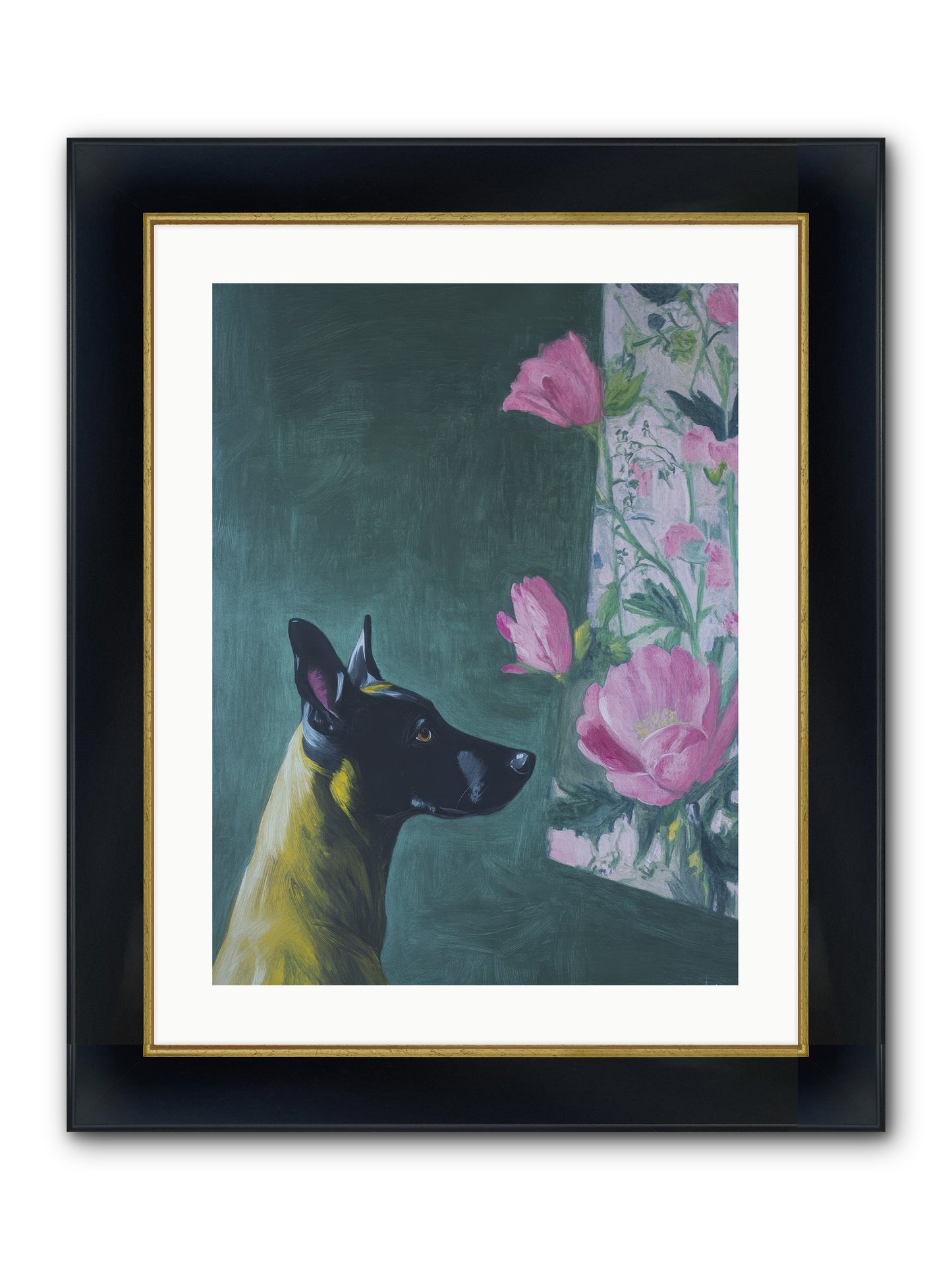 My Dashing Fellow Framed Print - Wide Black w/Gold 18x24