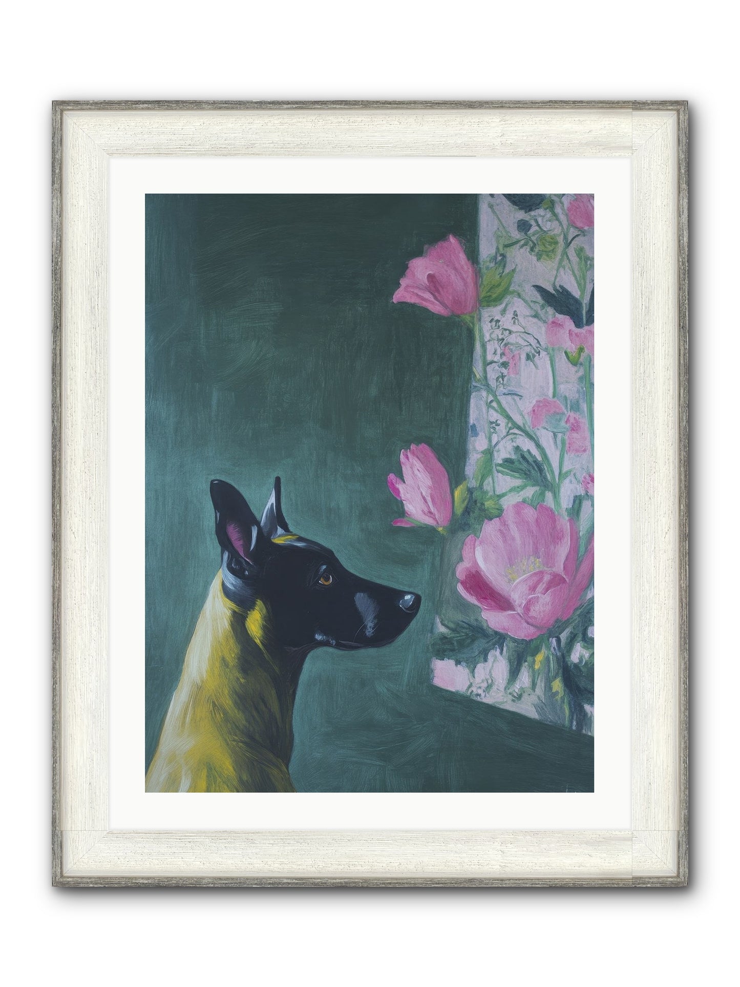 My Dashing Fellow Framed Print - Driftwood White 24x32
