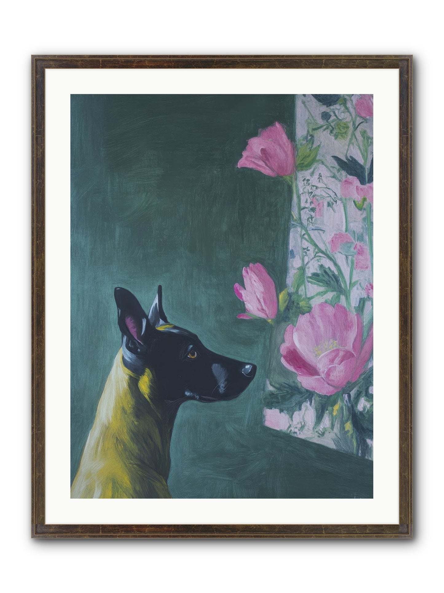 My Dashing Fellow Framed Print - Slimwoods Black/Gold 24x32