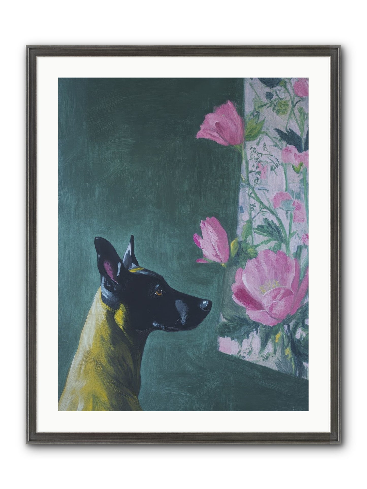 My Dashing Fellow Framed Print - Slimwoods Black/Silver 24x32