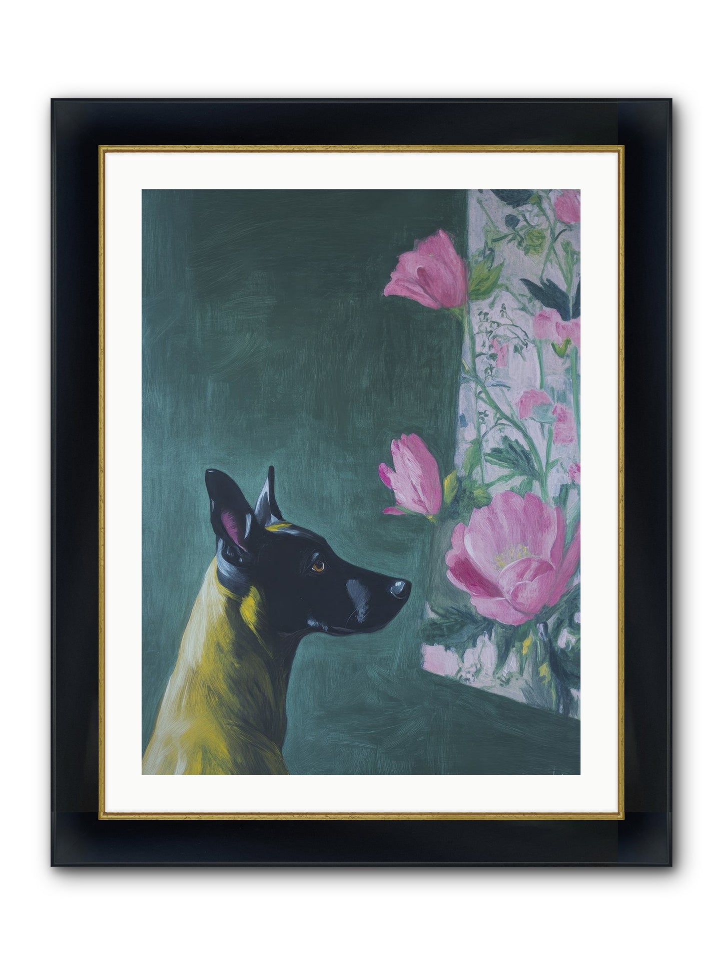 My Dashing Fellow Framed Print - Wide Black w/Gold 24x32