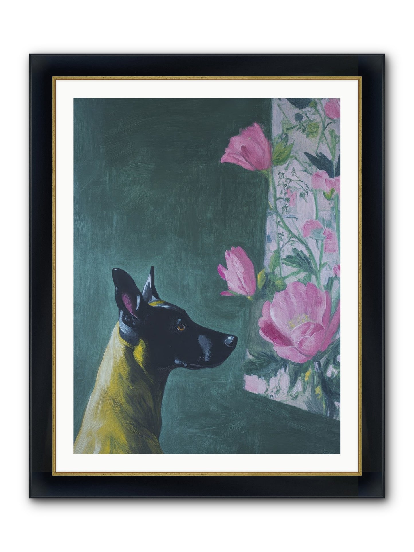 My Dashing Fellow Framed Print - Wide Black w/Gold 30x40