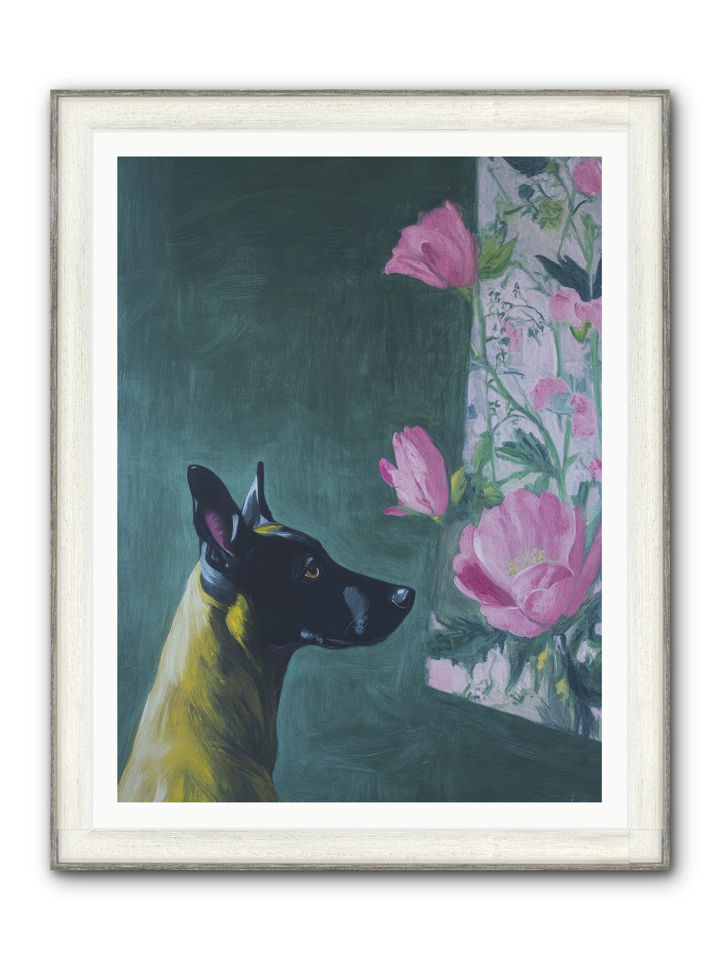 My Dashing Fellow Framed Print - Driftwood White 36x48