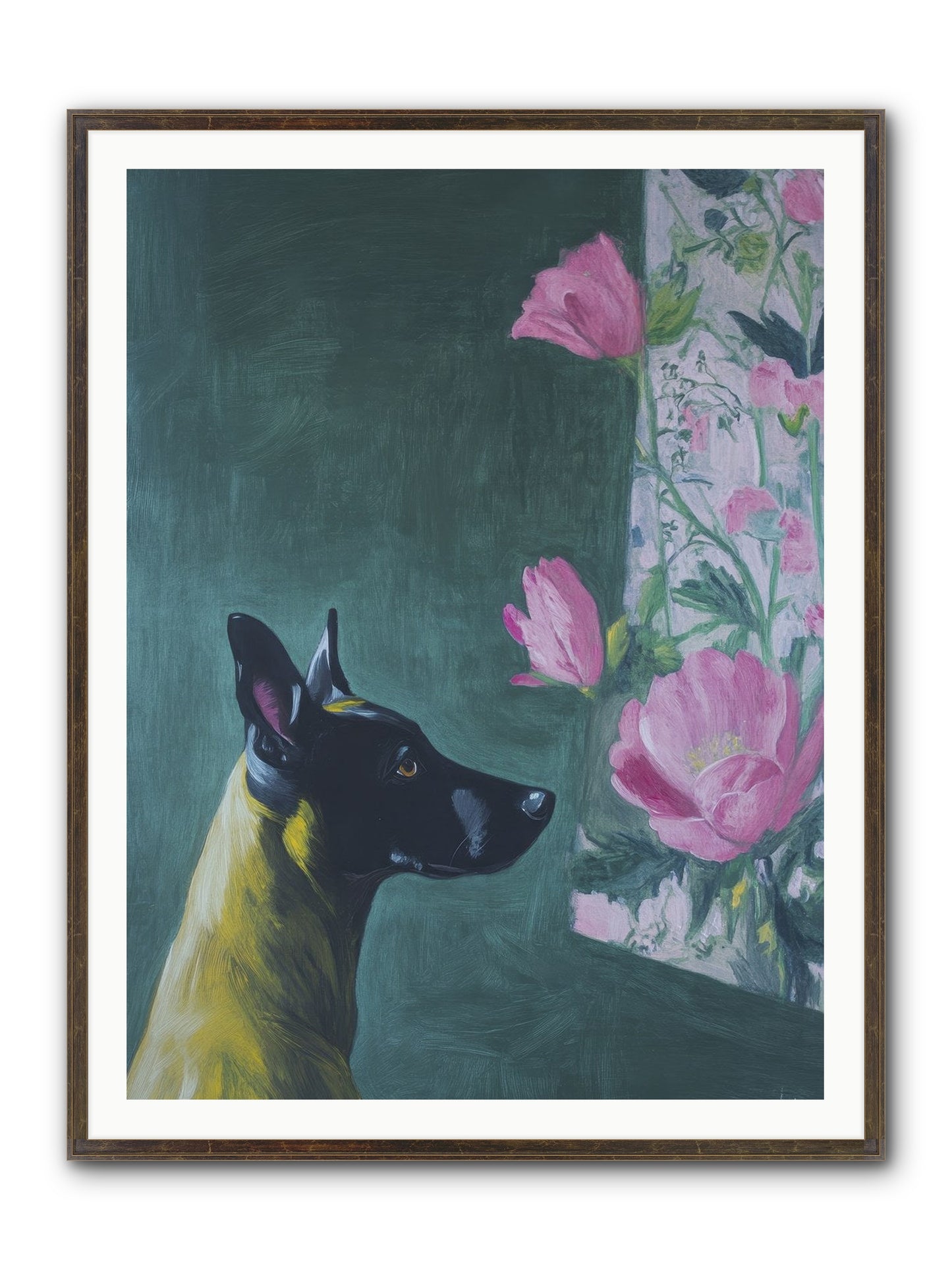 My Dashing Fellow Framed Print - Slimwoods Black/Gold 36x48